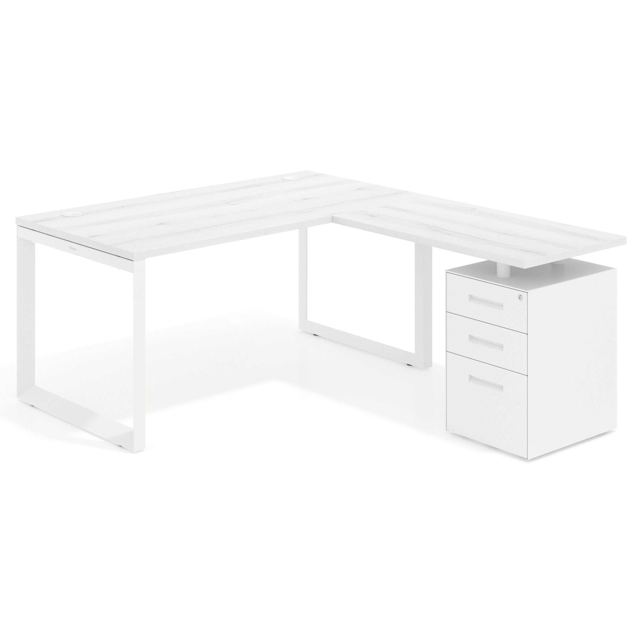 mesa en l 180x180 albo delta mesa de escritorio en l ala pedestal frontales metal recto 1