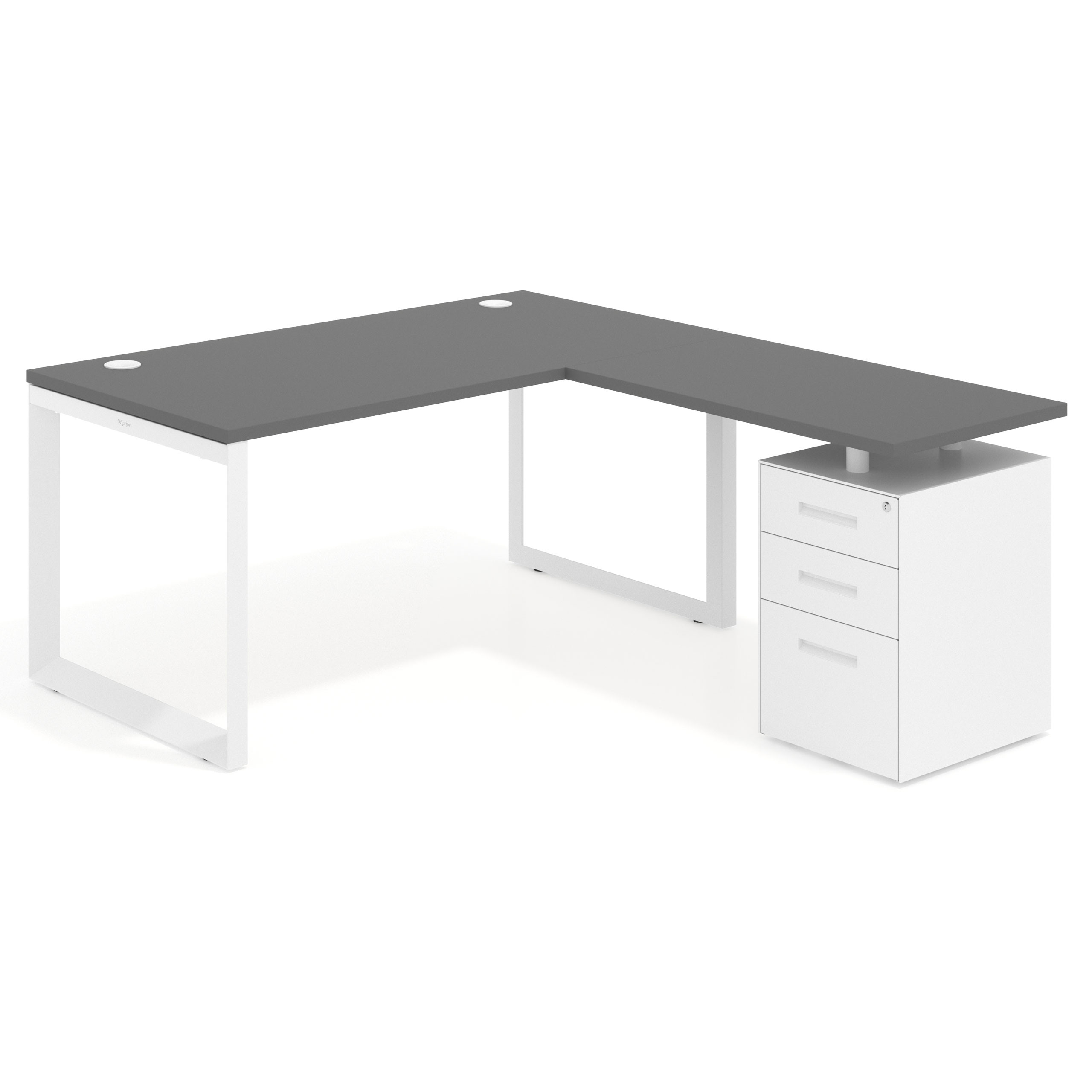 mesa en l 180x180 gris tormenta delta mesa de escritorio en l ala pedestal frontales metal recto 1