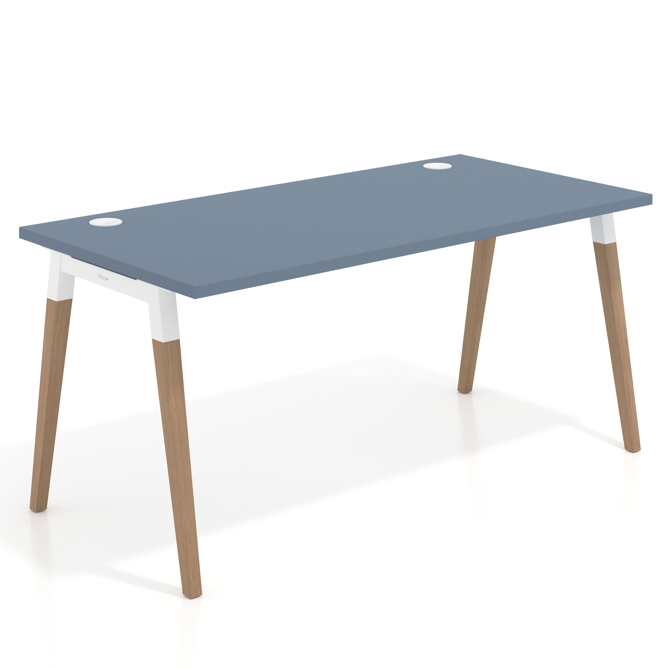 mesa de escritorio 100x80 azul talco arki mesa individual fondo 80cm recto 1