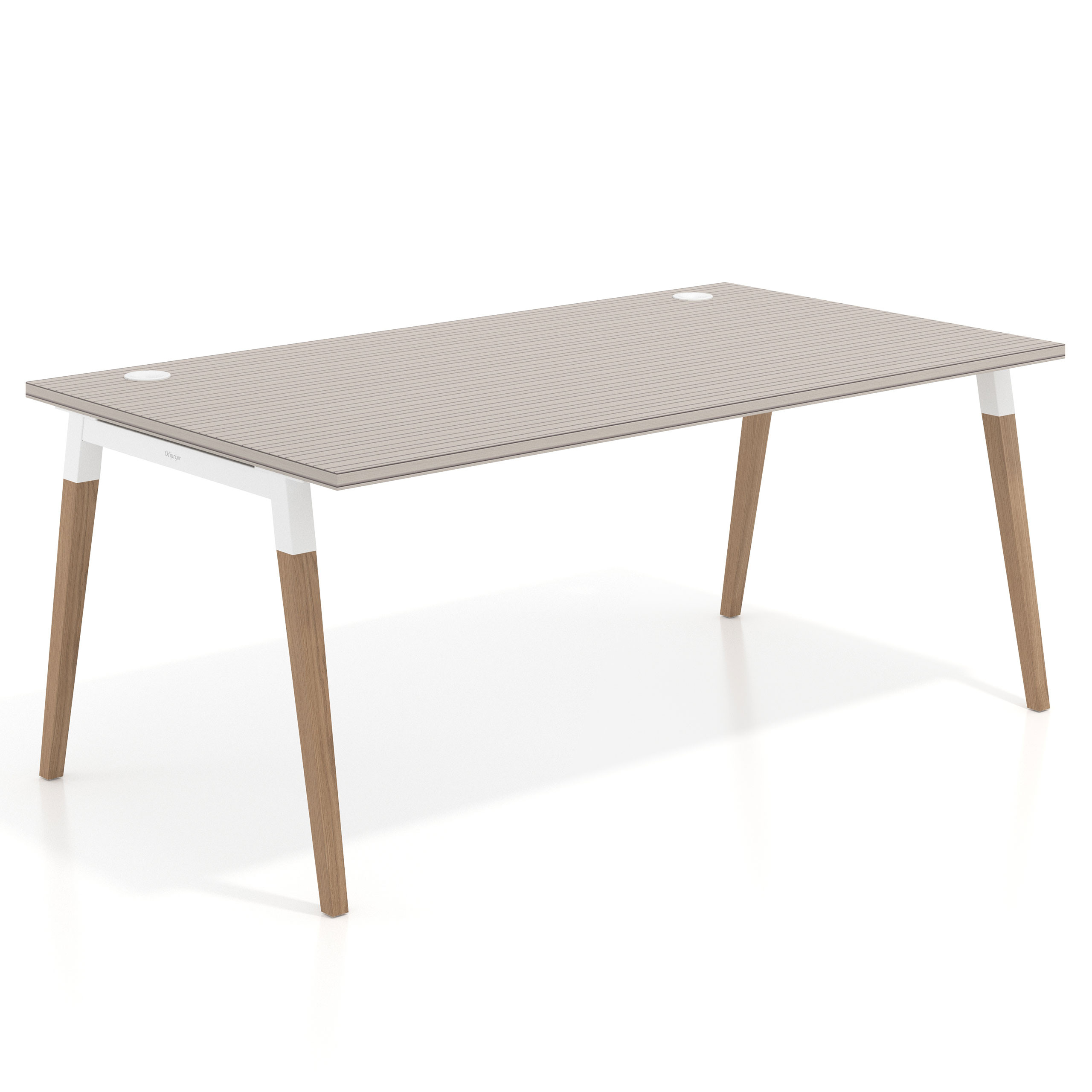 mesa de escritorio 140x100 rayado coco arki mesa individual fondo 100cm recto 1