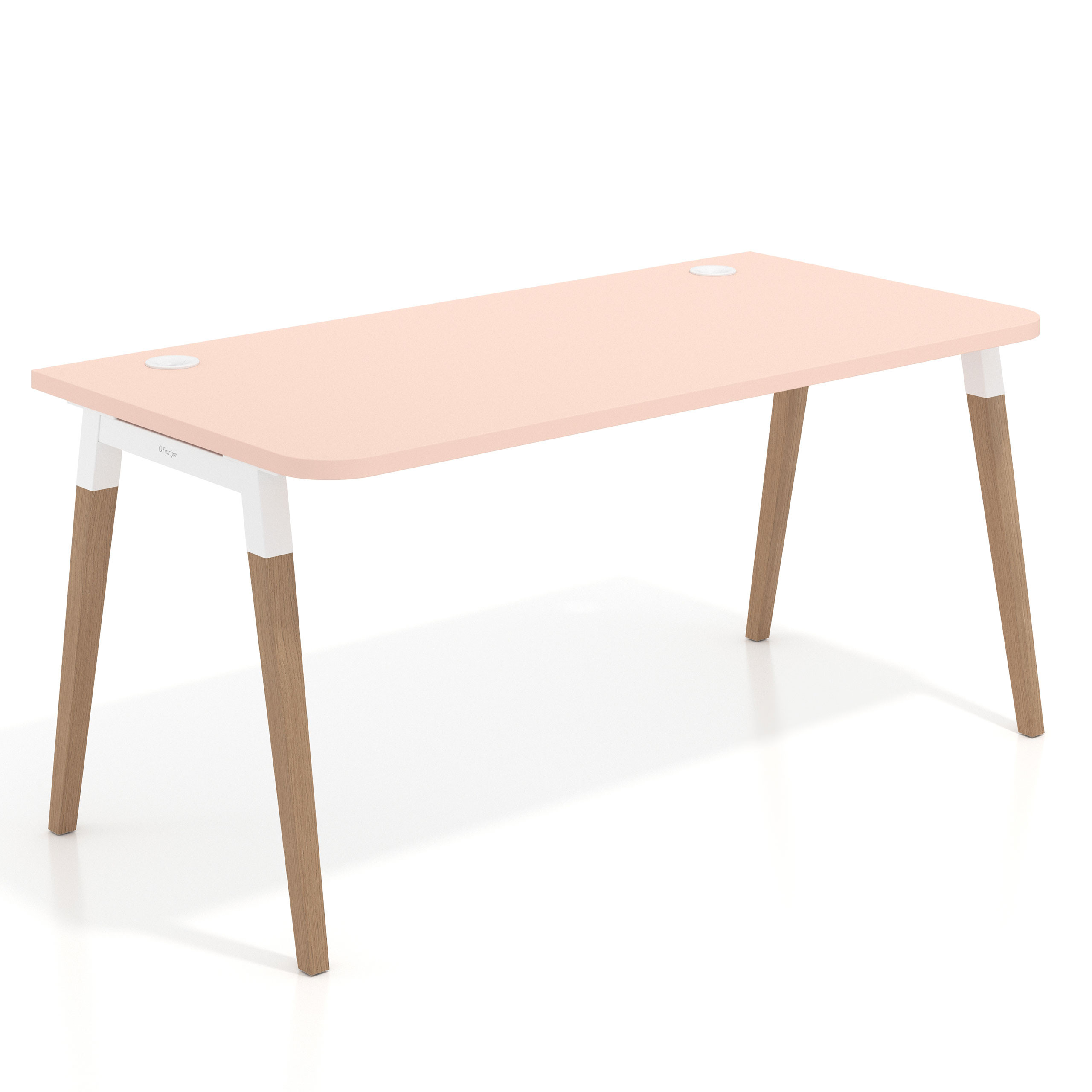 mesa de escritorio 120x80 rosa nube arki mesa individual ergonomica fondo 80cm curvo 1