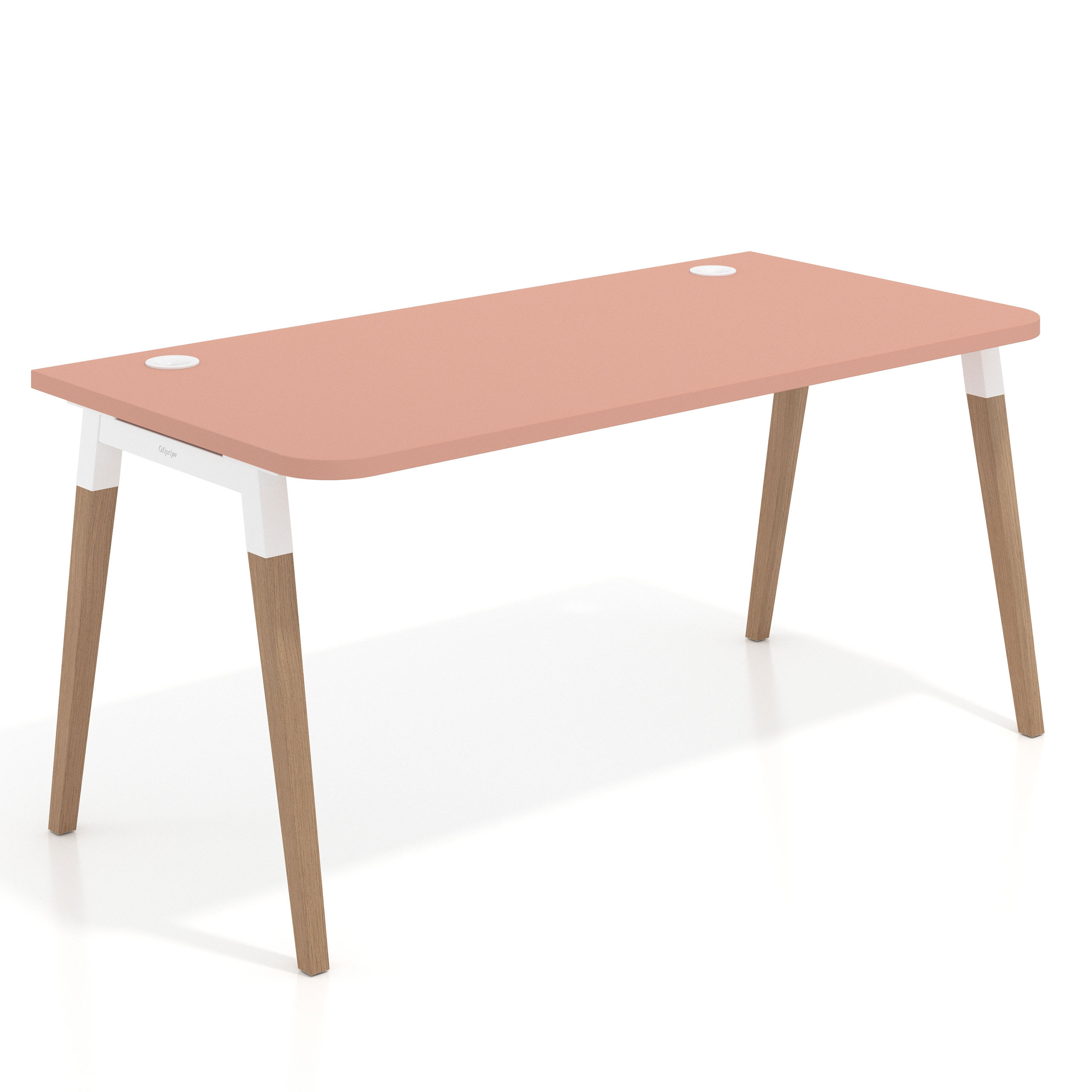 mesa de escritorio 120x80 rosa talco arki mesa individual ergonomica fondo 80cm curvo 1