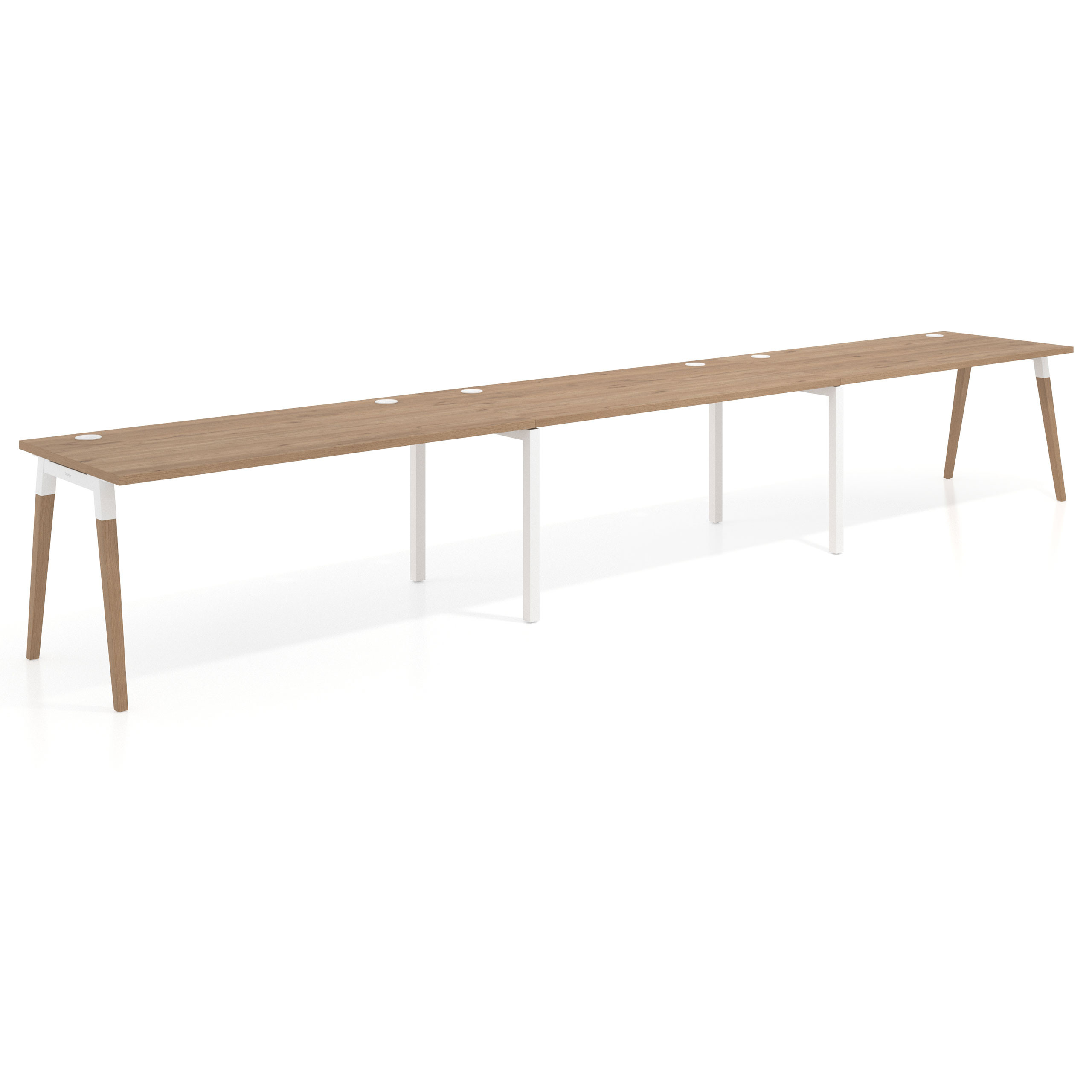 mesa multipuesto 300x80 naturale arki mesa progresiva triple fondo 80cm recto 1