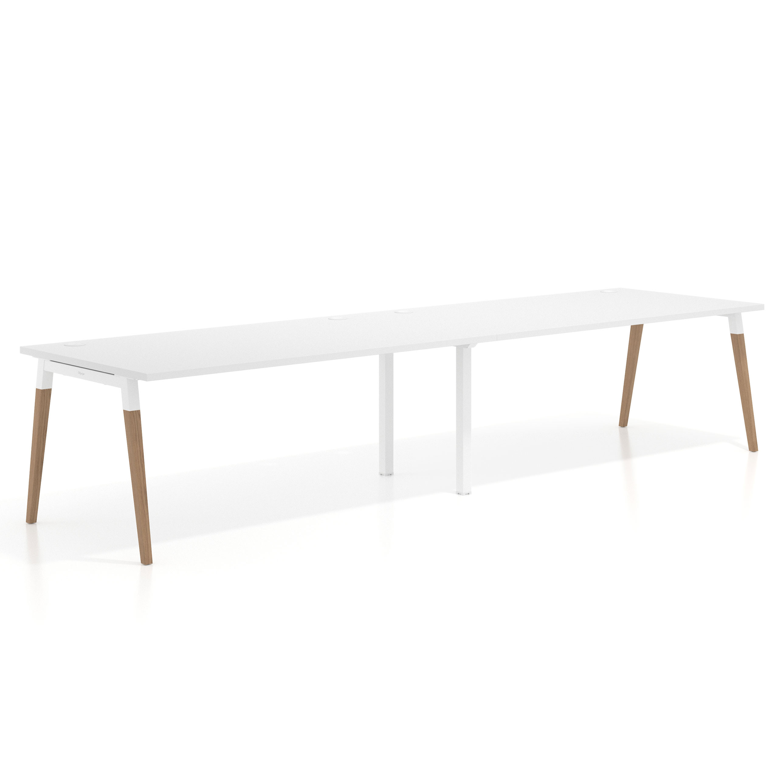mesa multipuesto 200x100 blanco mate arki mesa progresiva doble fondo 100cm recto 1