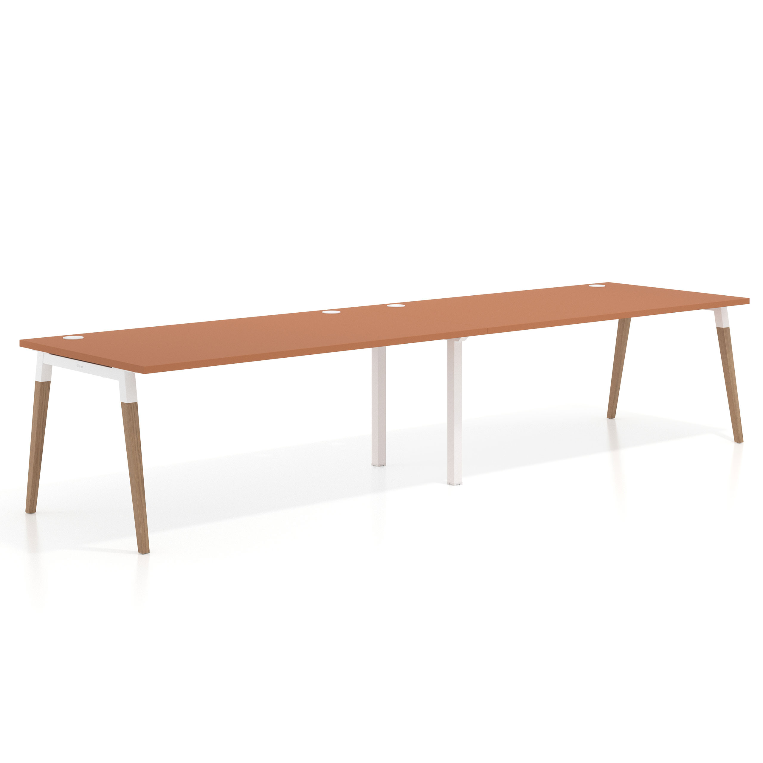 mesa multipuesto 200x100 terracota arki mesa progresiva doble fondo 100cm recto 1