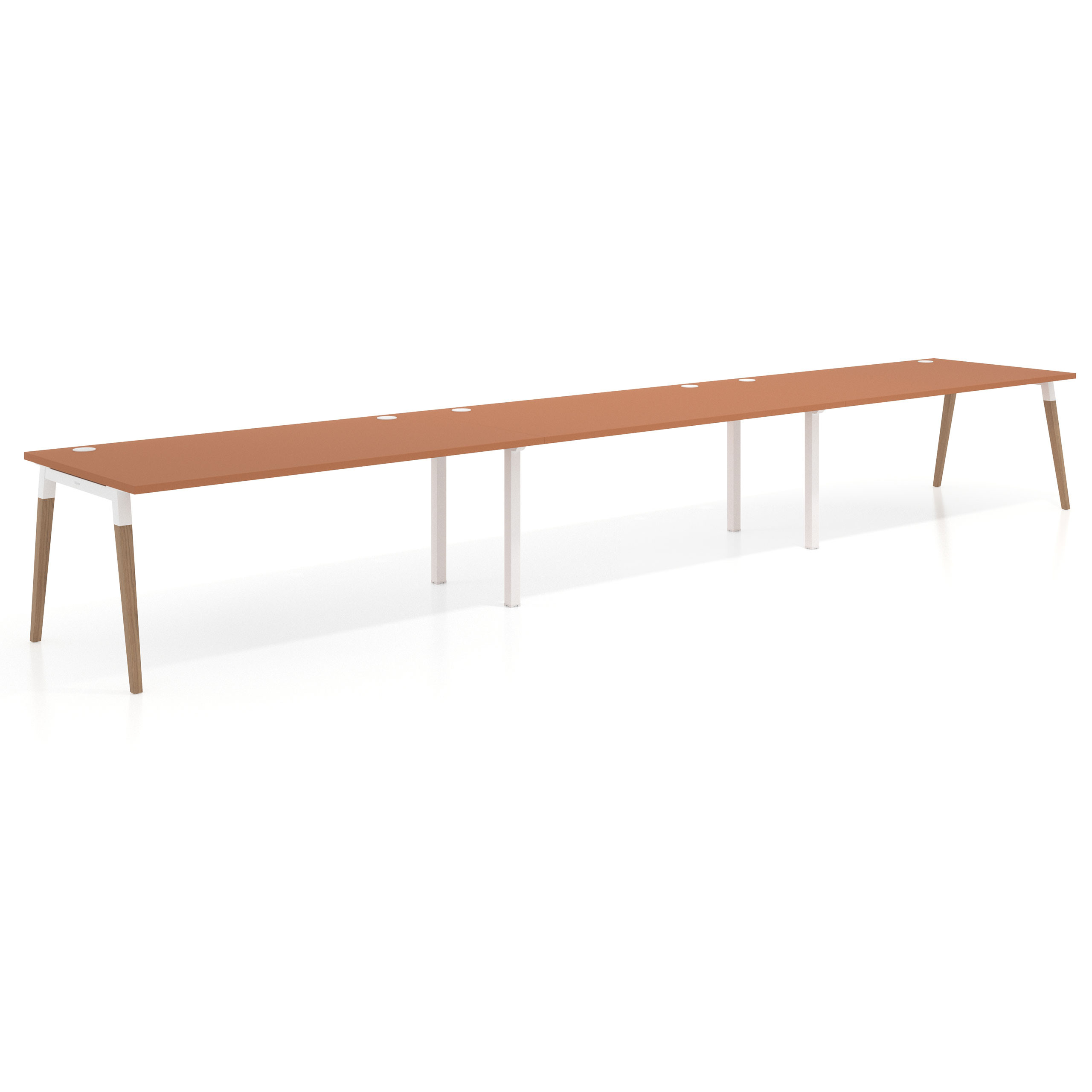 mesa multipuesto 300x100 terracota arki mesa progresiva triple fondo 100cm recto 1