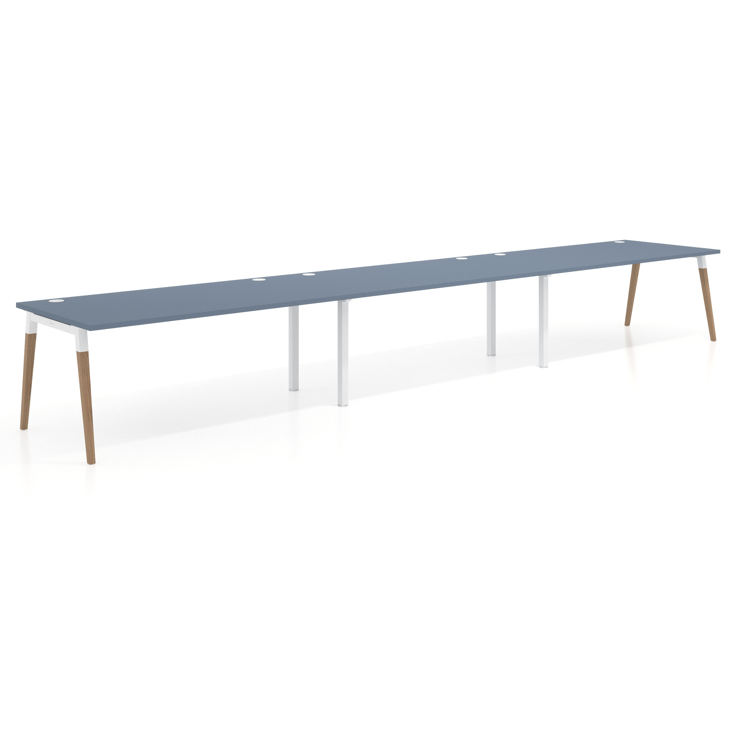 mesa multipuesto 300x100 azul talco arki mesa progresiva triple fondo 100cm recto 1