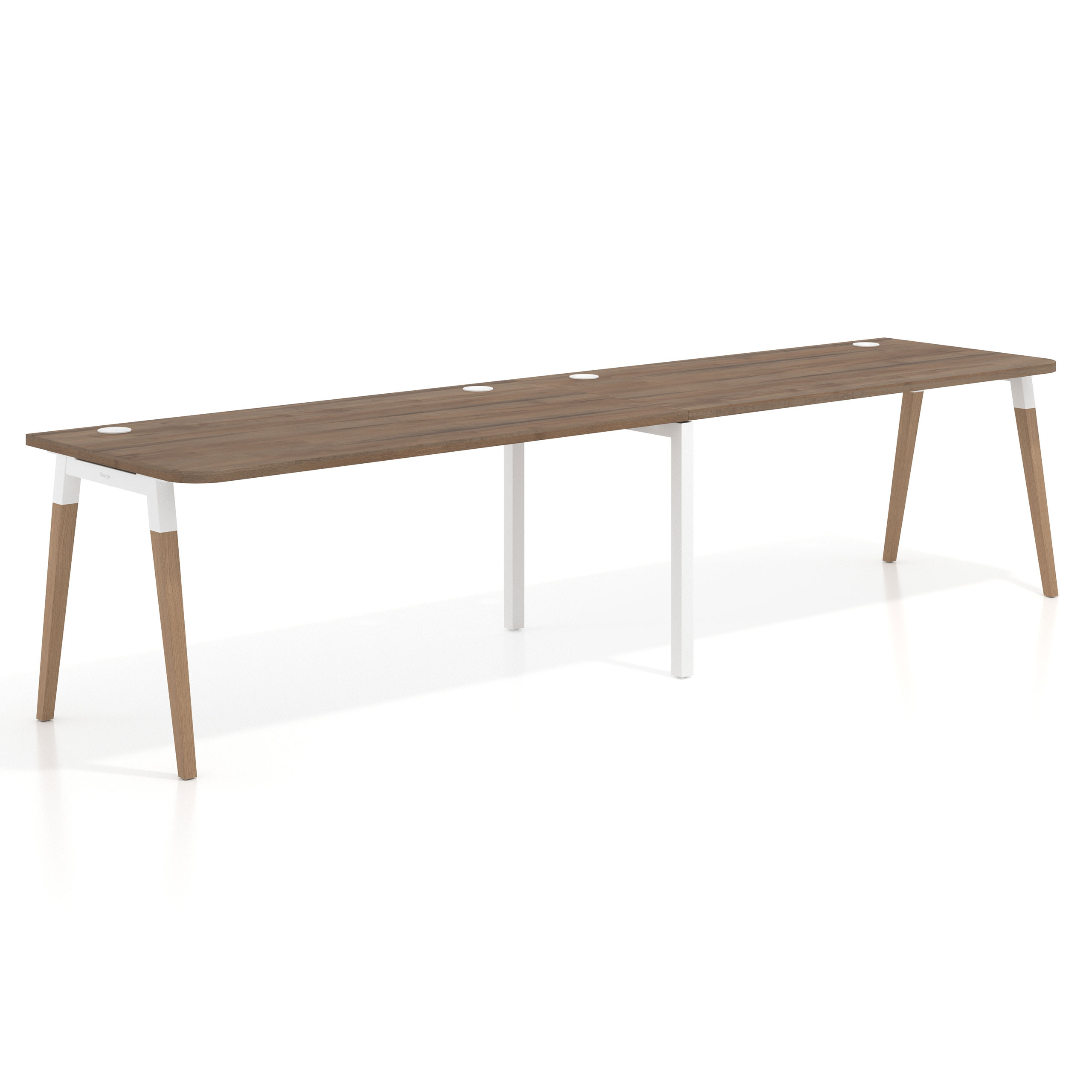mesa multipuesto 360x80 noce sabi arki mesa progresiva doble fondo 80cm curvo 1