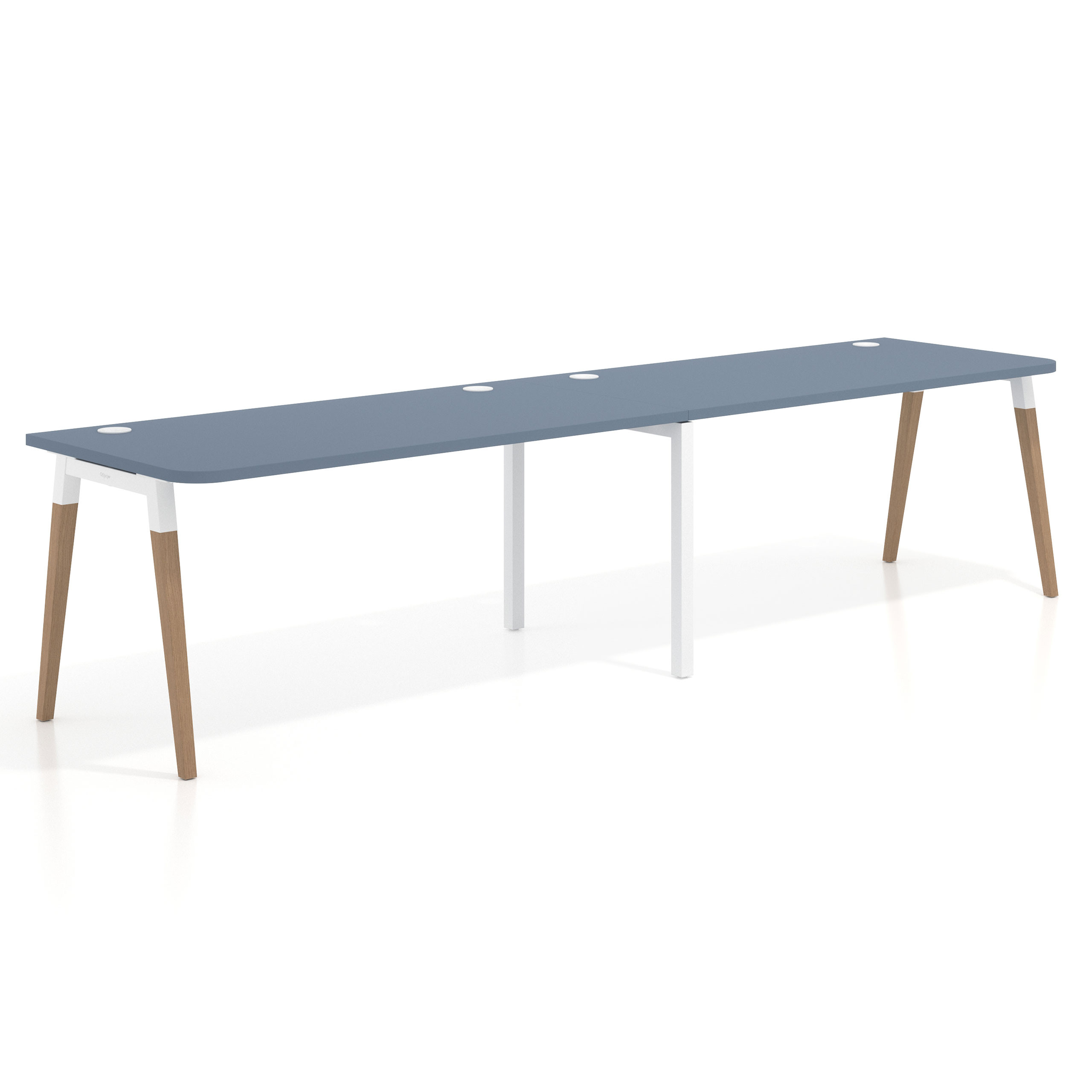 mesa multipuesto 240x80 azul talco arki mesa progresiva doble fondo 80cm curvo 1