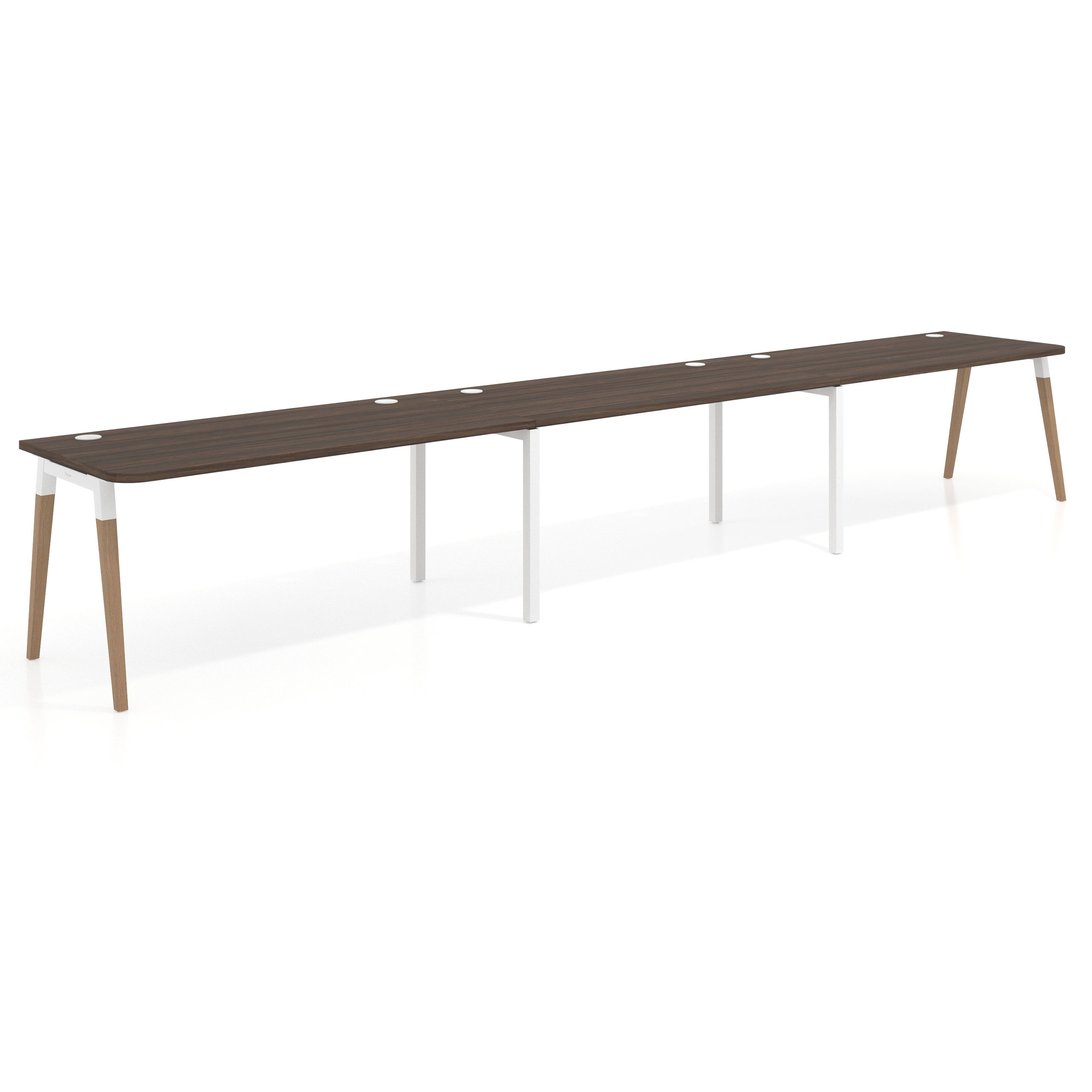 mesa multipuesto 360x80 mistral arki mesa progresiva triple fondo 80cm curvo 1