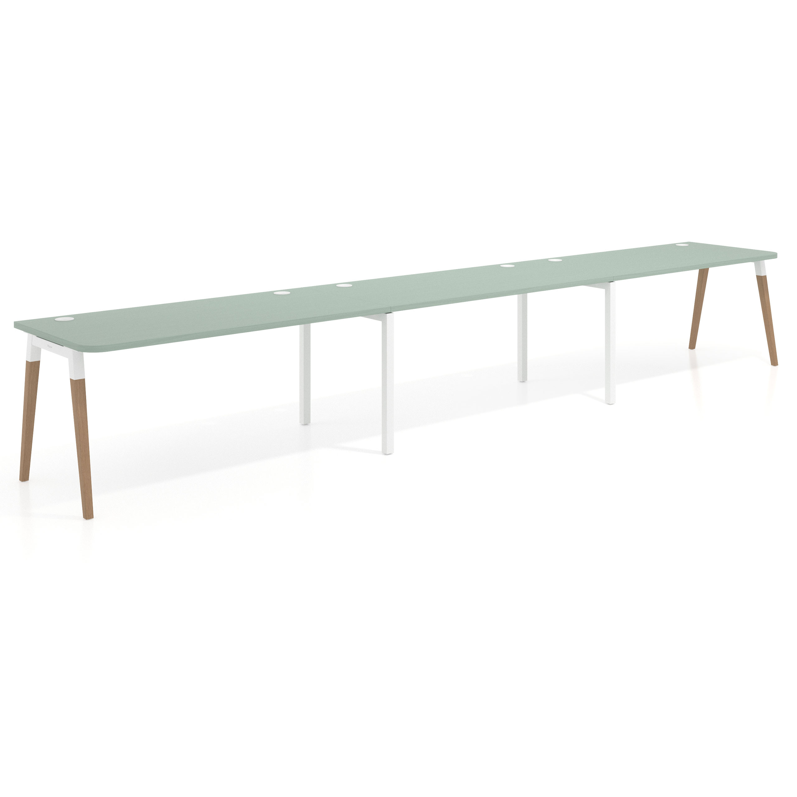 mesa multipuesto 360x80 iris arki mesa progresiva triple fondo 80cm curvo 1