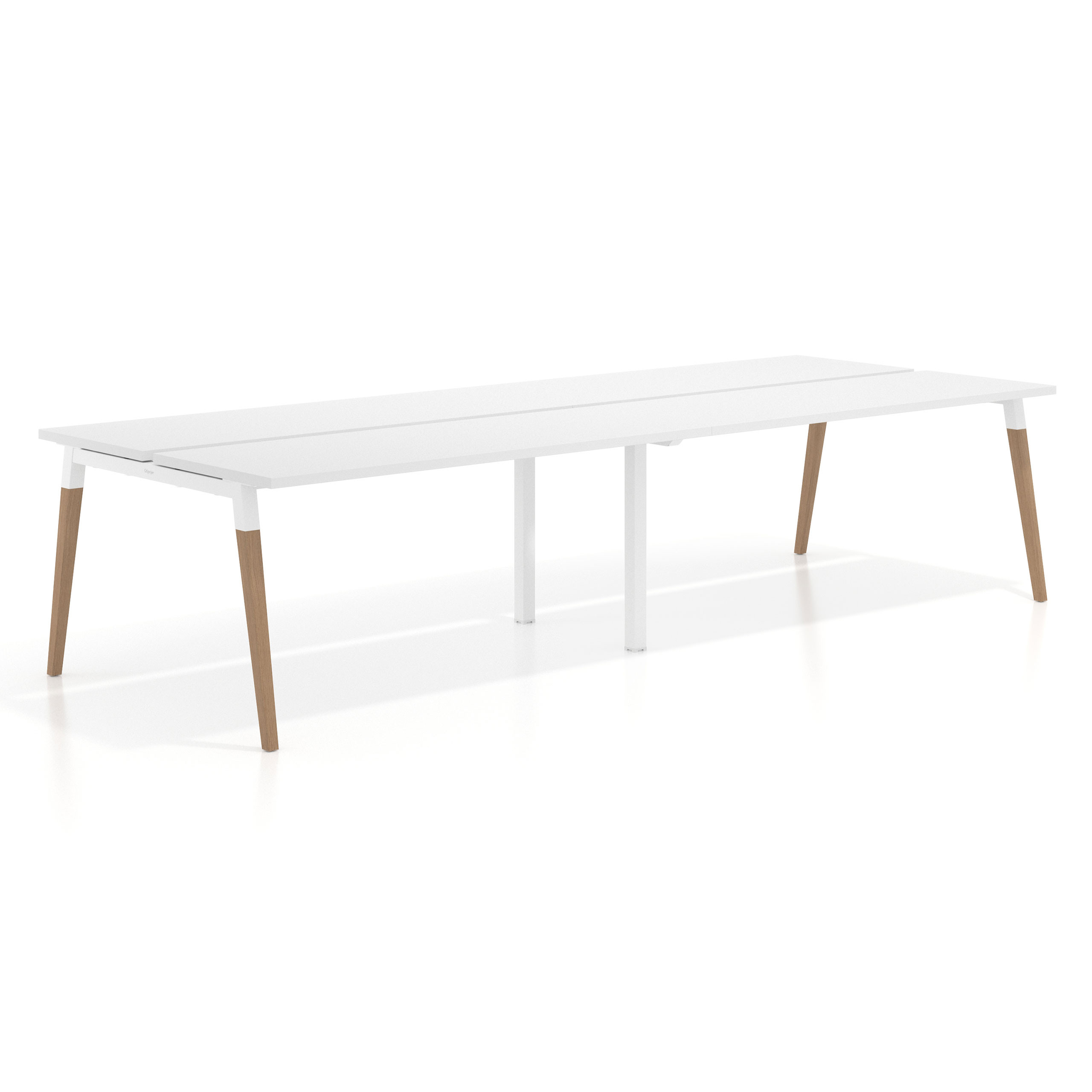 mesa multipuesto 200x126 blanco mate arki mesa bench fondo 126cm recto 1