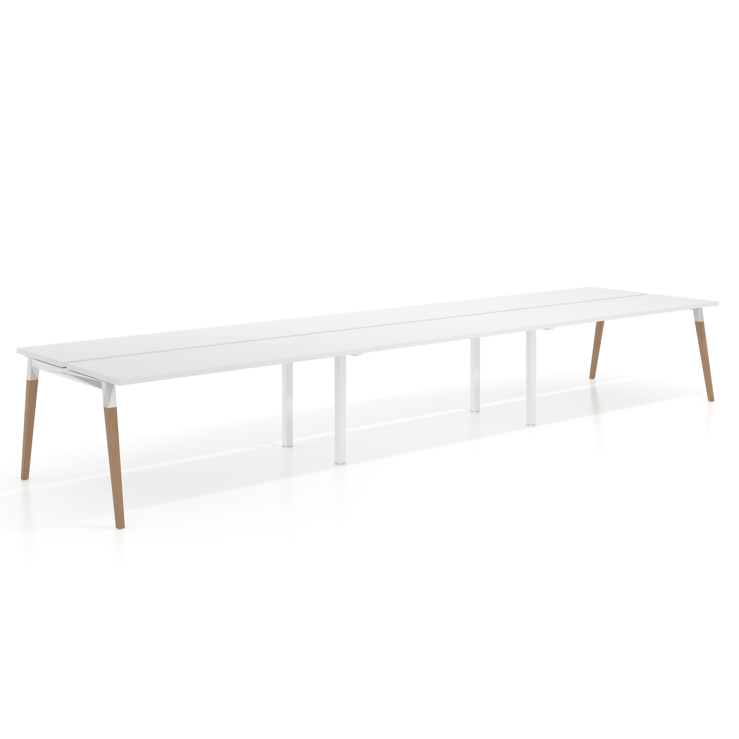 mesa multipuesto 300x126 blanco mate arki mesa bench fondo 126cm recto 1