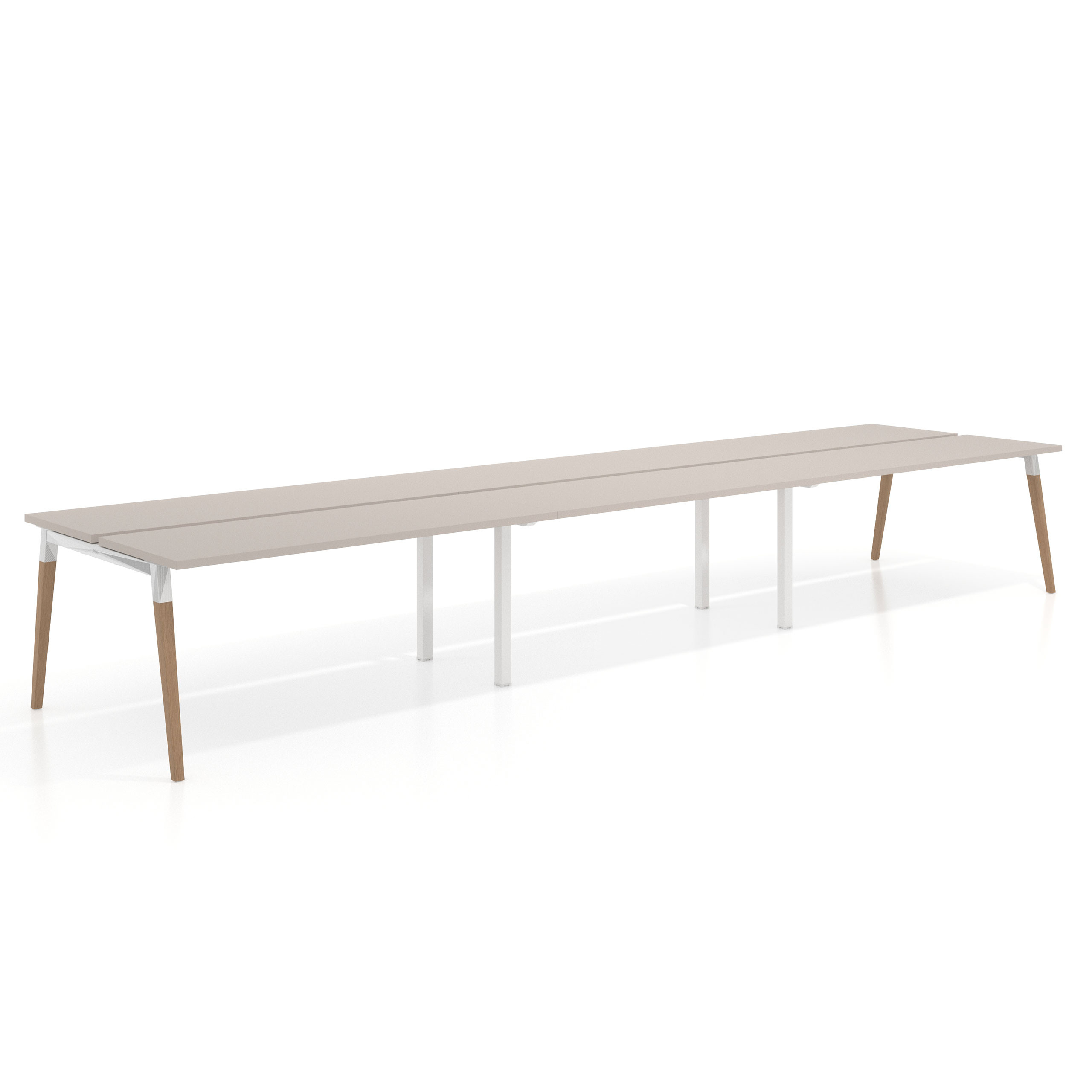 mesa multipuesto 300x126 gris coco arki mesa bench fondo 126cm recto 1