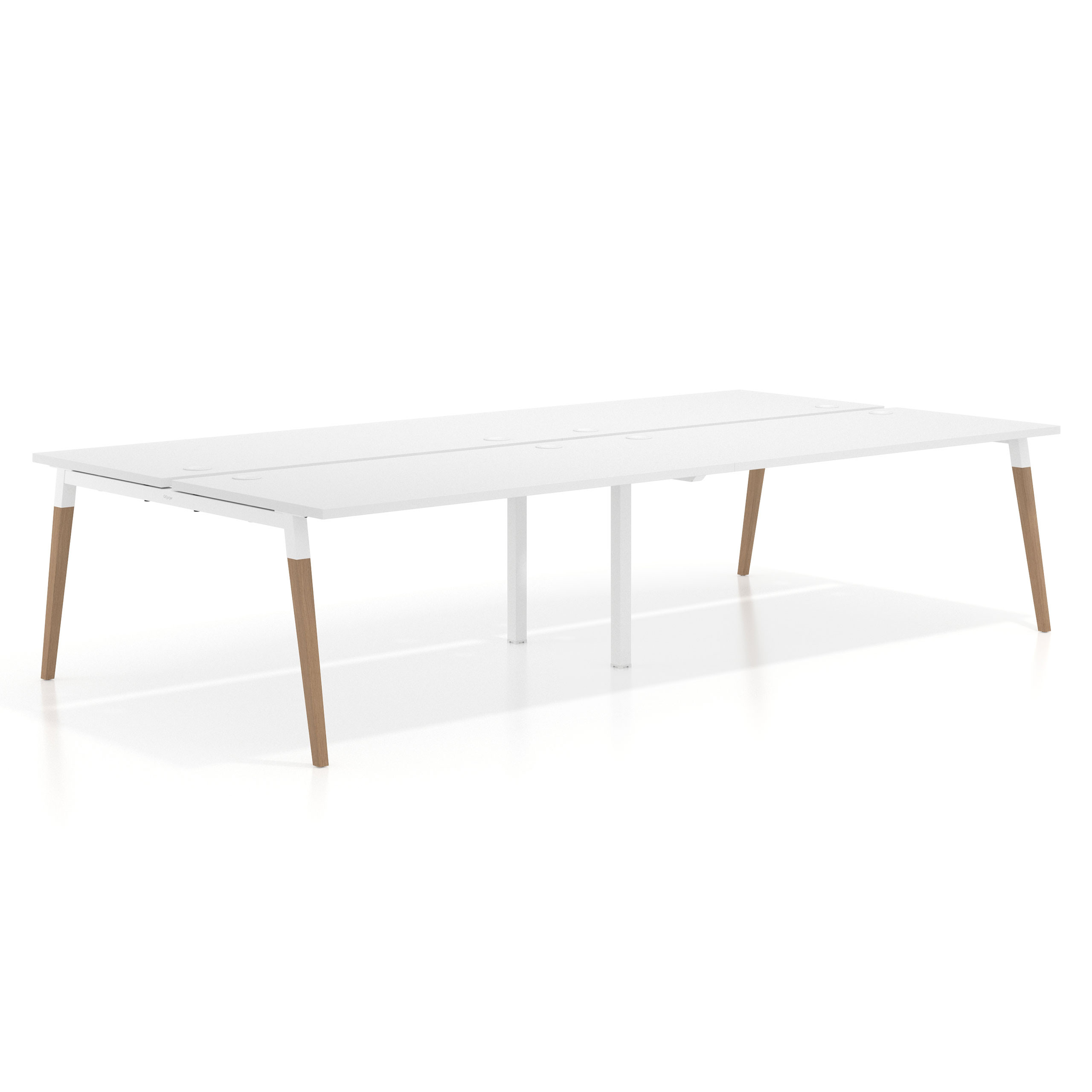 mesa multipuesto 200x166 blanco mate arki mesa bench fondo 166cm recto 1
