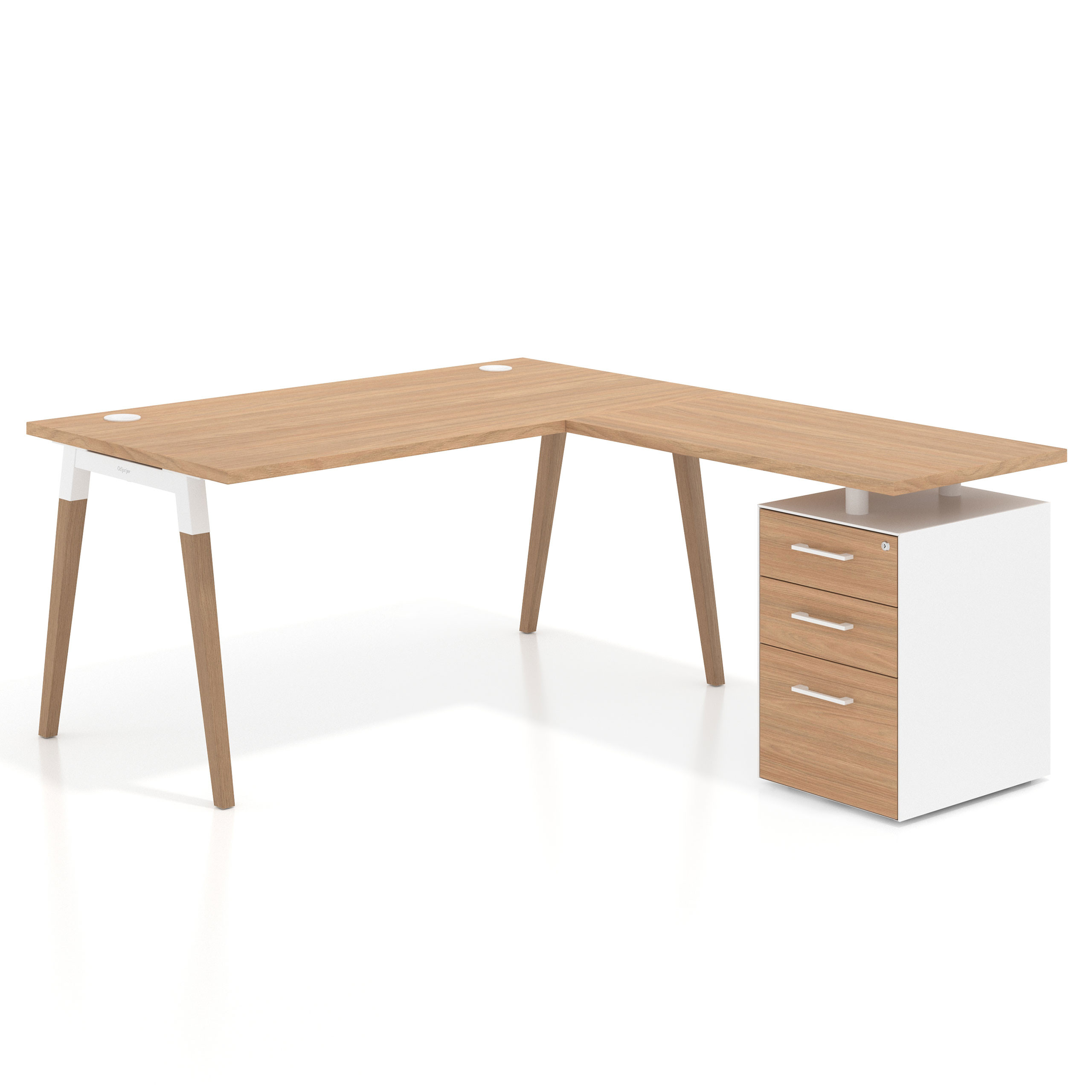 mesa en l 140x180 siroco arki mesa de oficina 80cm con pedestal frontales de melamina recto 1