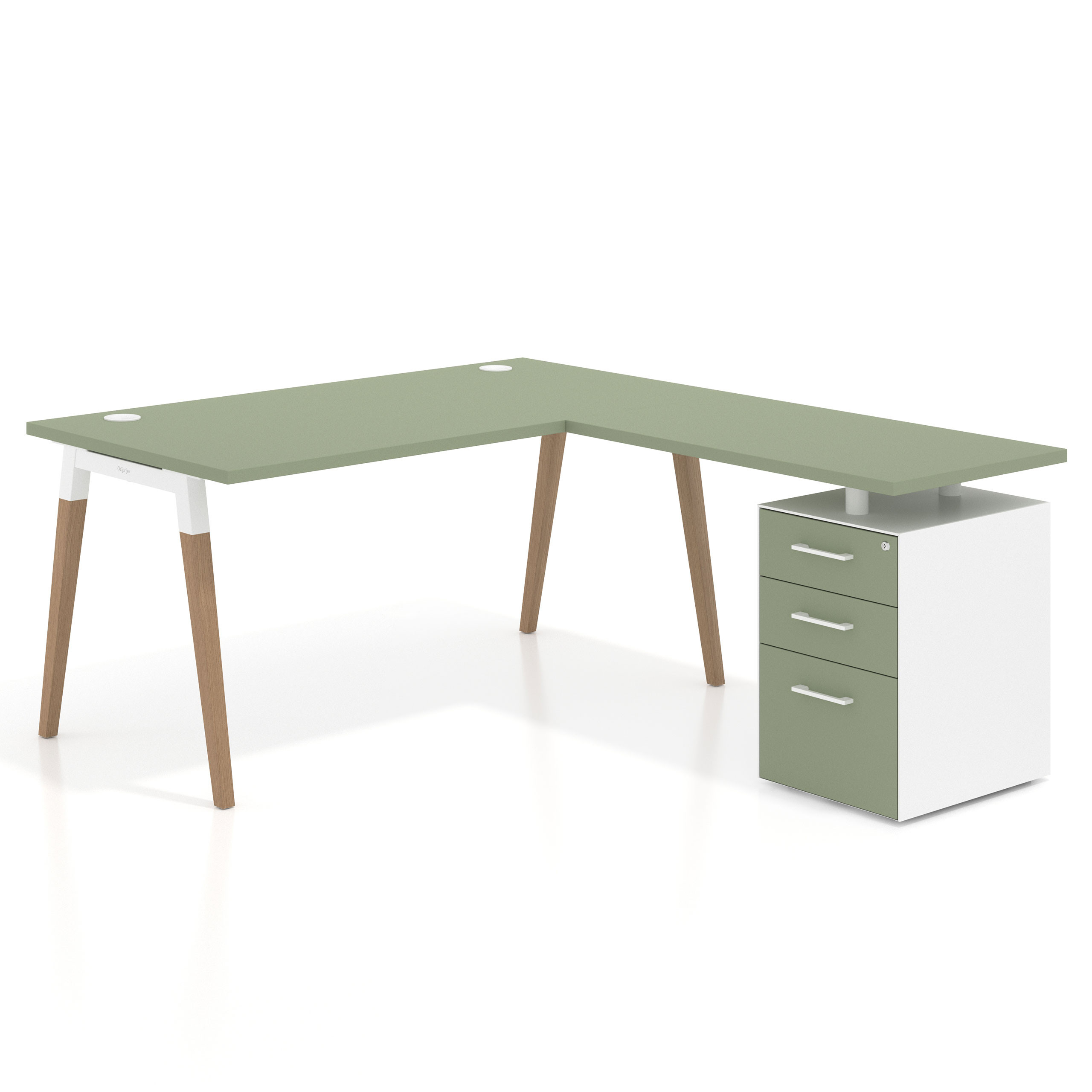 mesa en l 140x180 sauce arki mesa de oficina 80cm con pedestal frontales de melamina recto 1