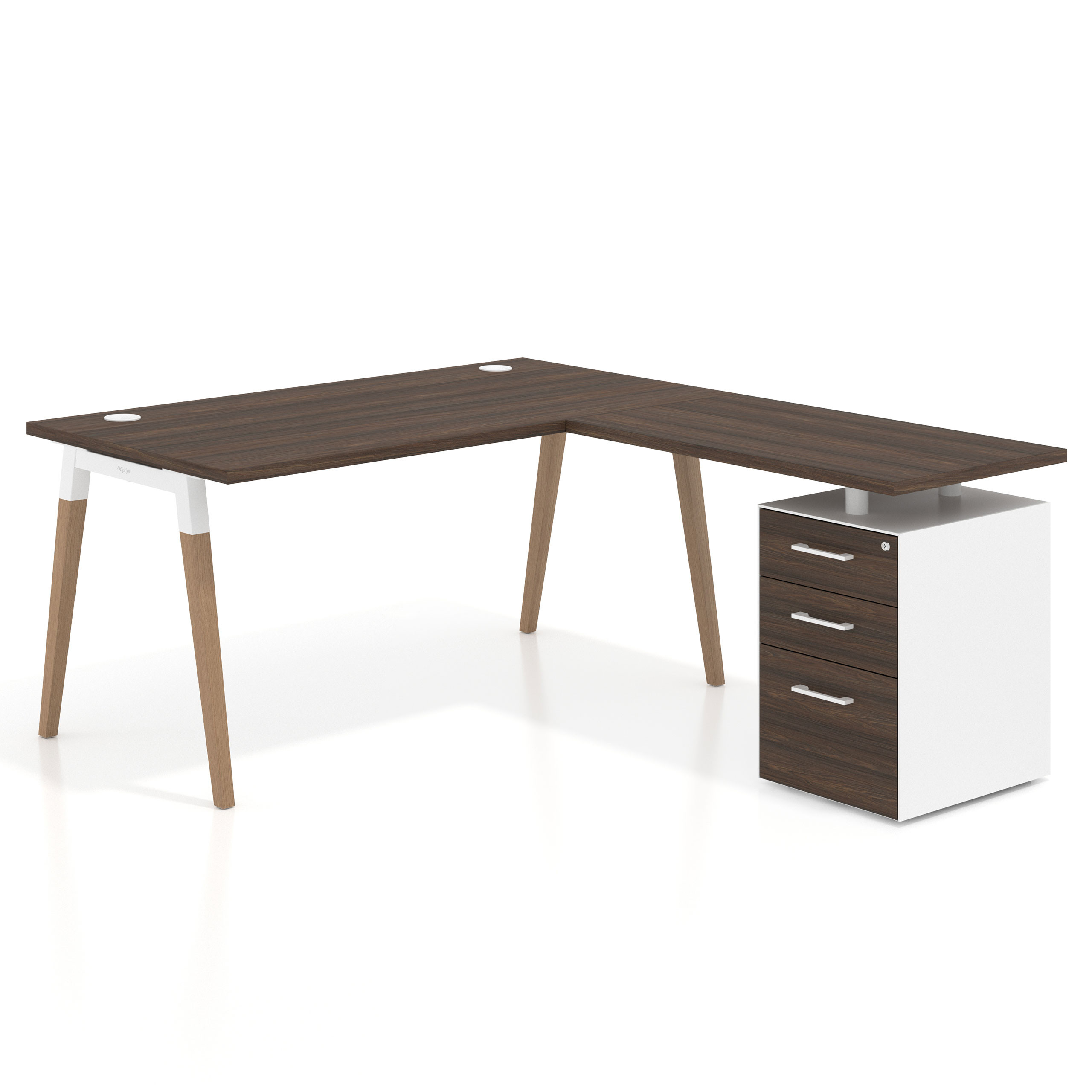 mesa en l 140x180 mistral arki mesa de oficina 80cm con pedestal frontales de melamina recto 1