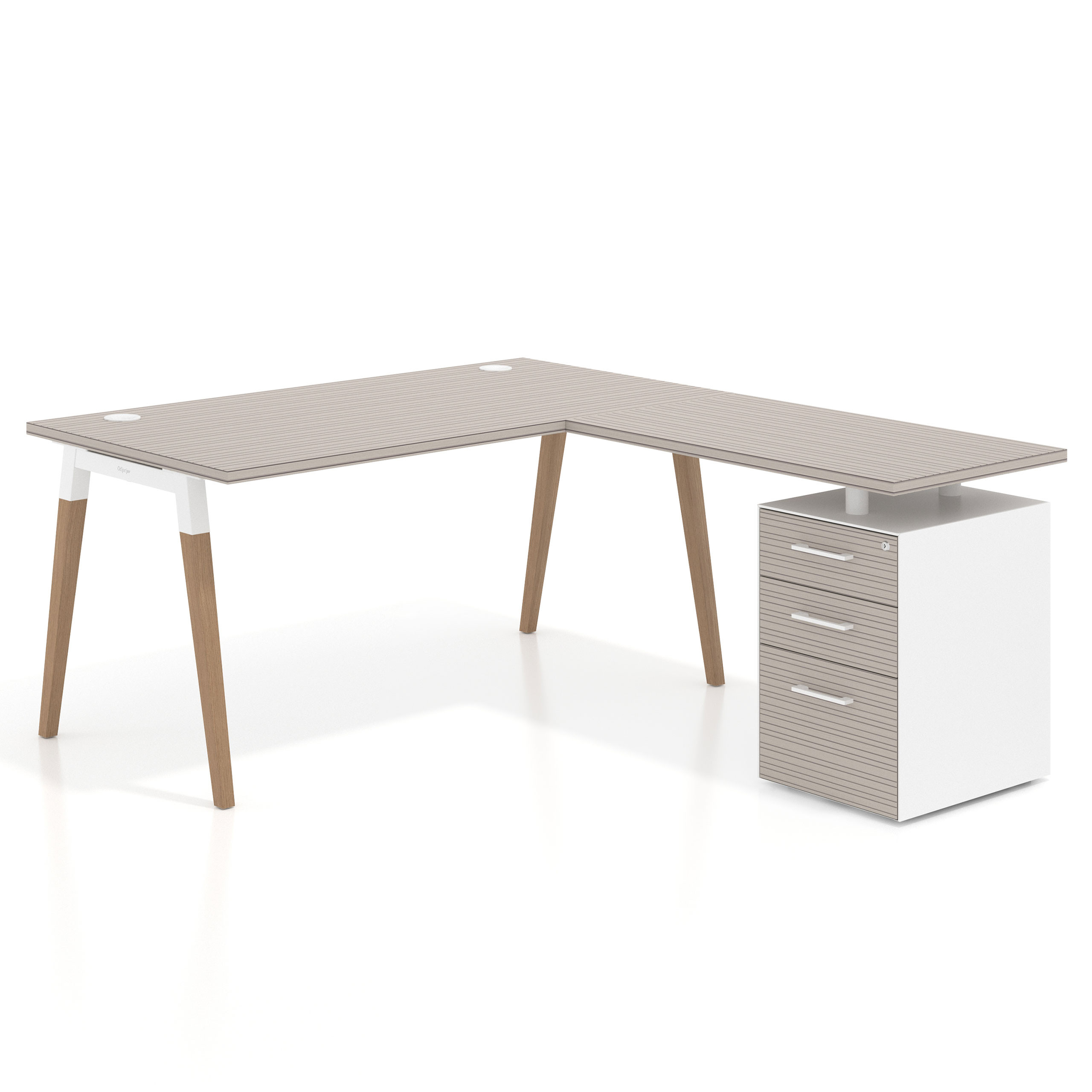 mesa en l 140x180 rayado coco arki mesa de oficina 80cm con pedestal frontales de melamina recto 1