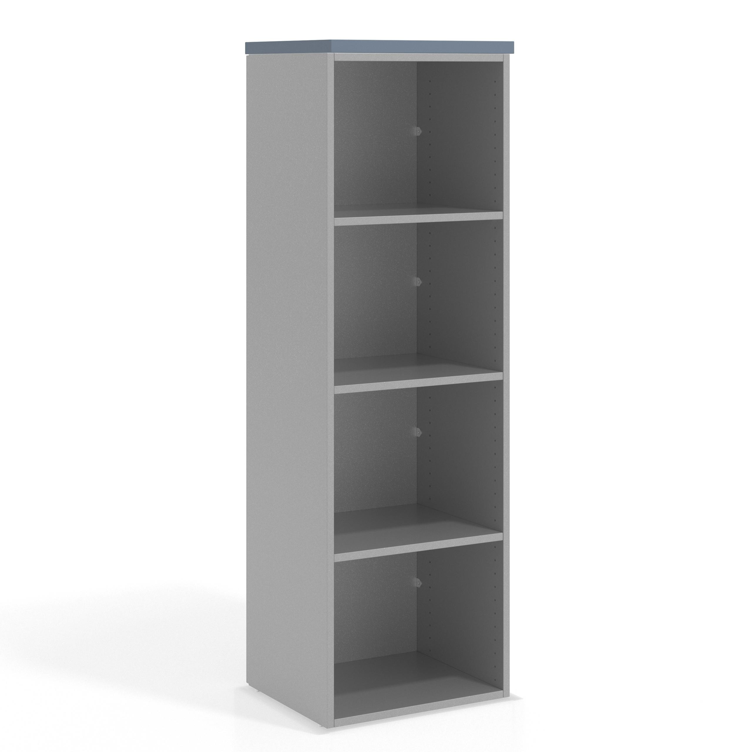estanteria y libreria de oficina azul talco colors estanteria sin puertas 1