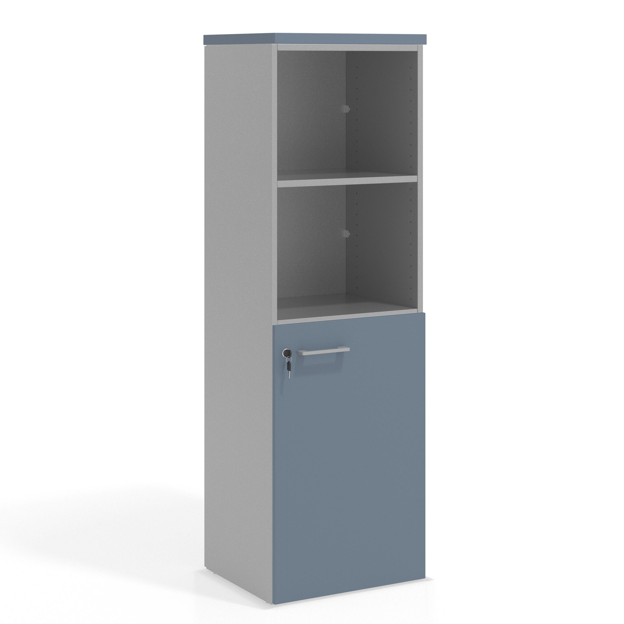 armario de oficina azul talco colors puerta 2 alturas puerta 2h 1