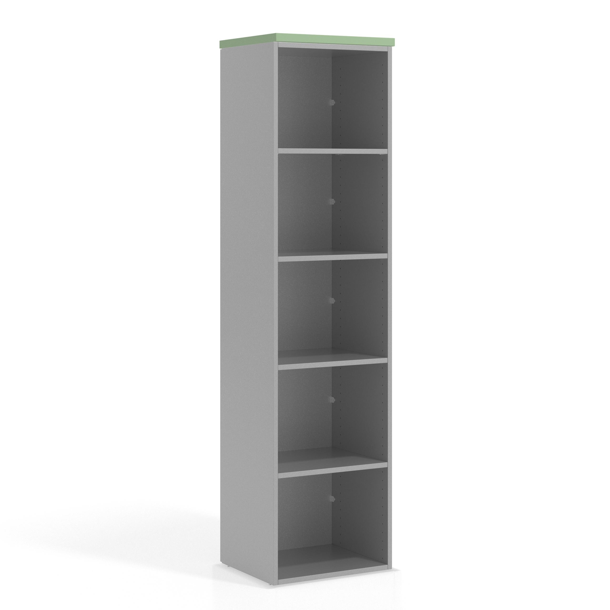 estanteria y libreria de oficina verde talco colors estanteria sin puertas 1