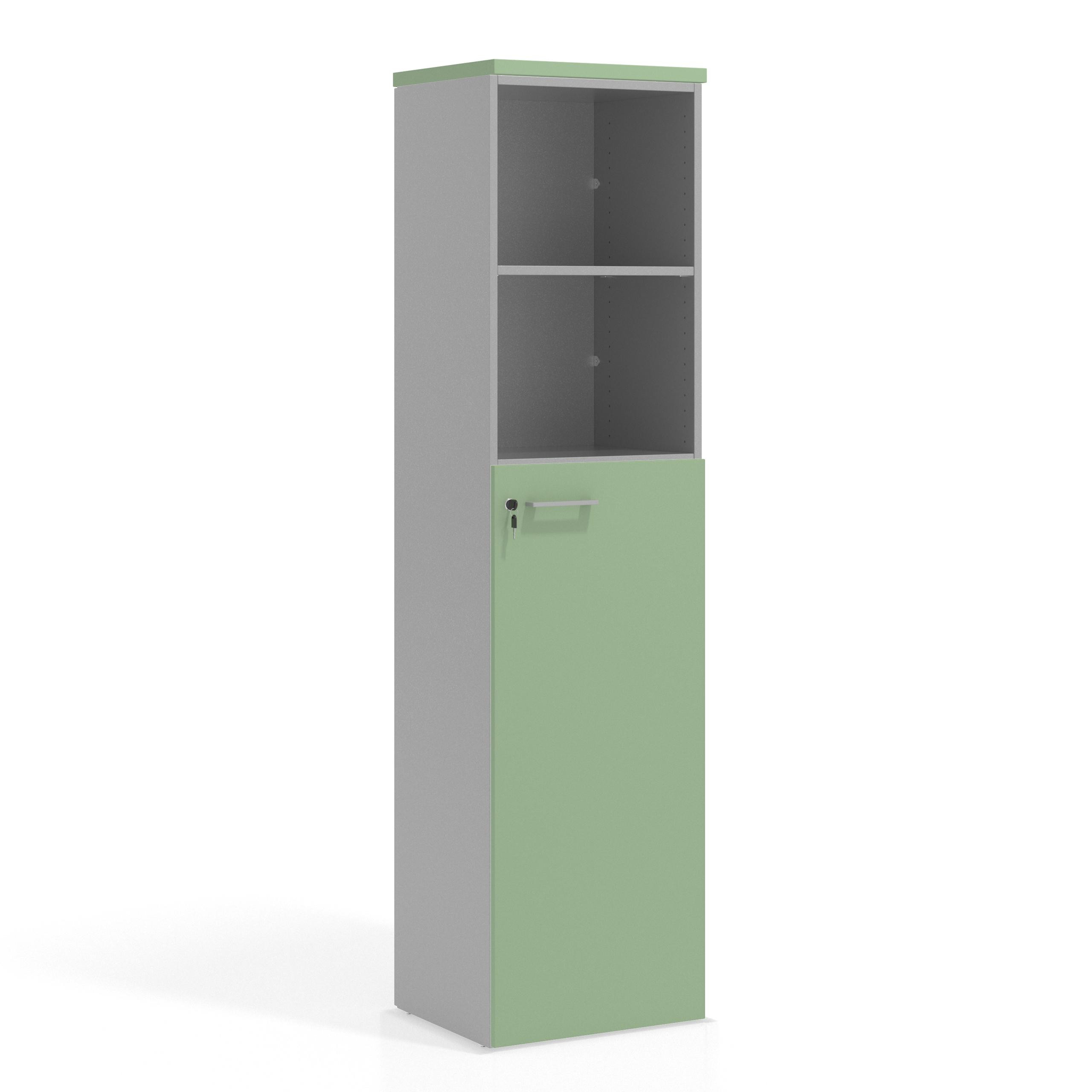 armario de oficina verde talco colors puerta 3 alturas puerta 3h 1