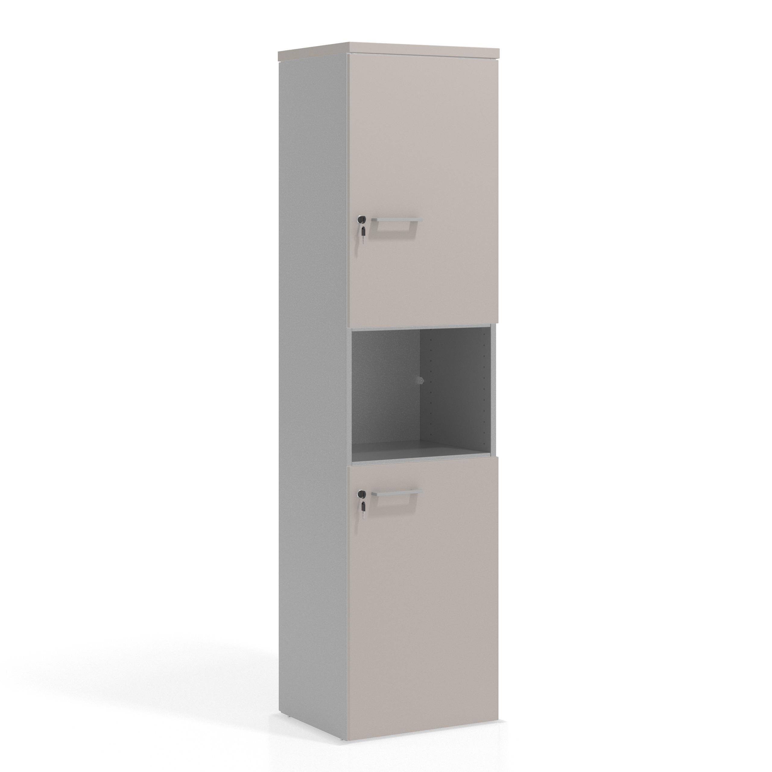 armario de oficina gris coco colors doble puerta puerta 2h 2h 1