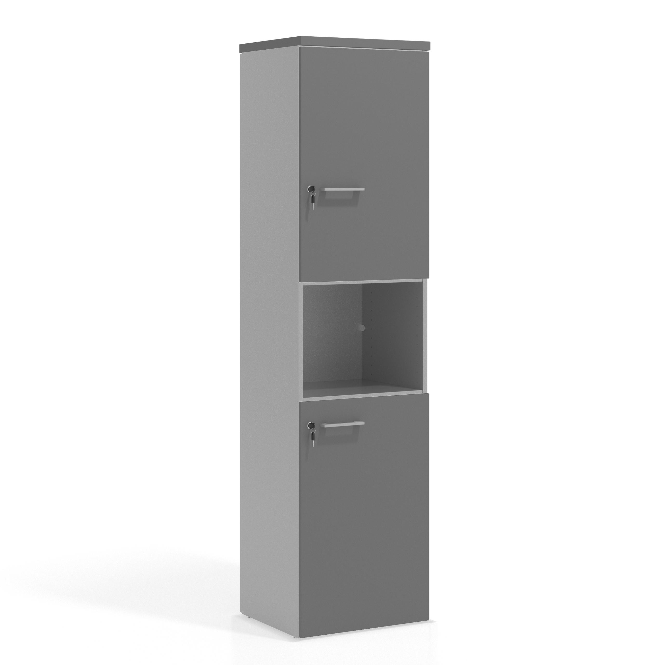 armario de oficina gris tormenta colors doble puerta puerta 2h 2h 1