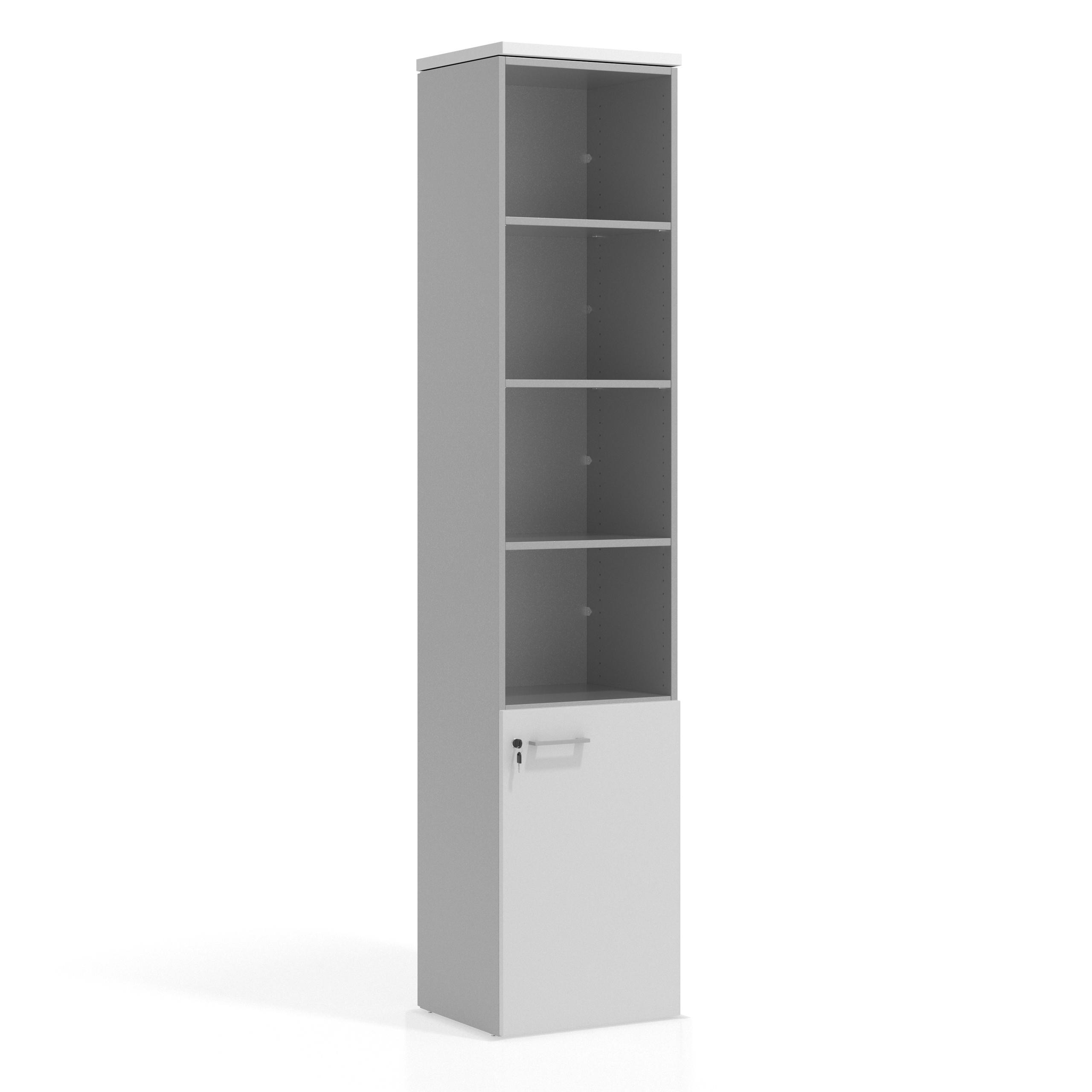 armario de oficina blanco mate colors puerta 2 alturas puerta 2h 1