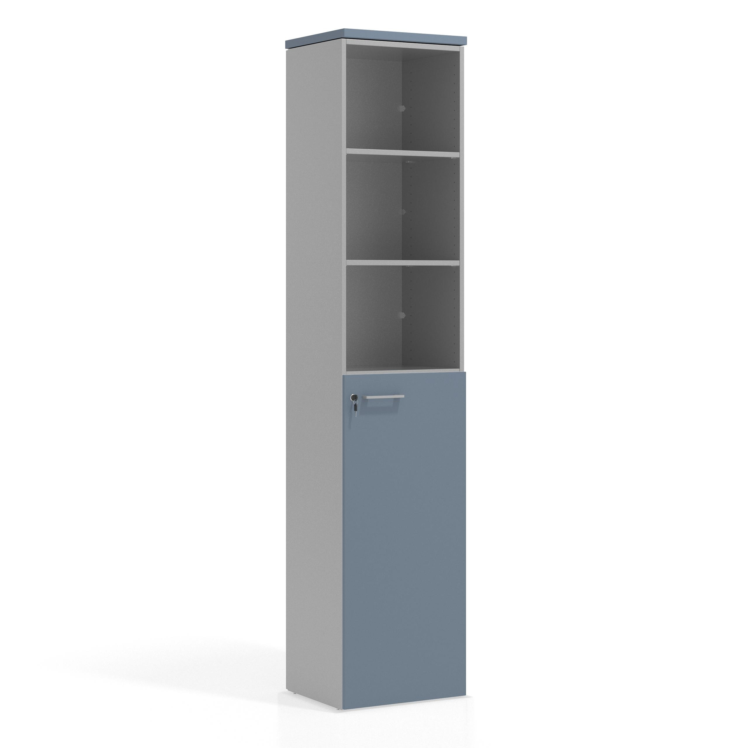armario de oficina azul talco colors puerta 3 alturas puerta 3h 1