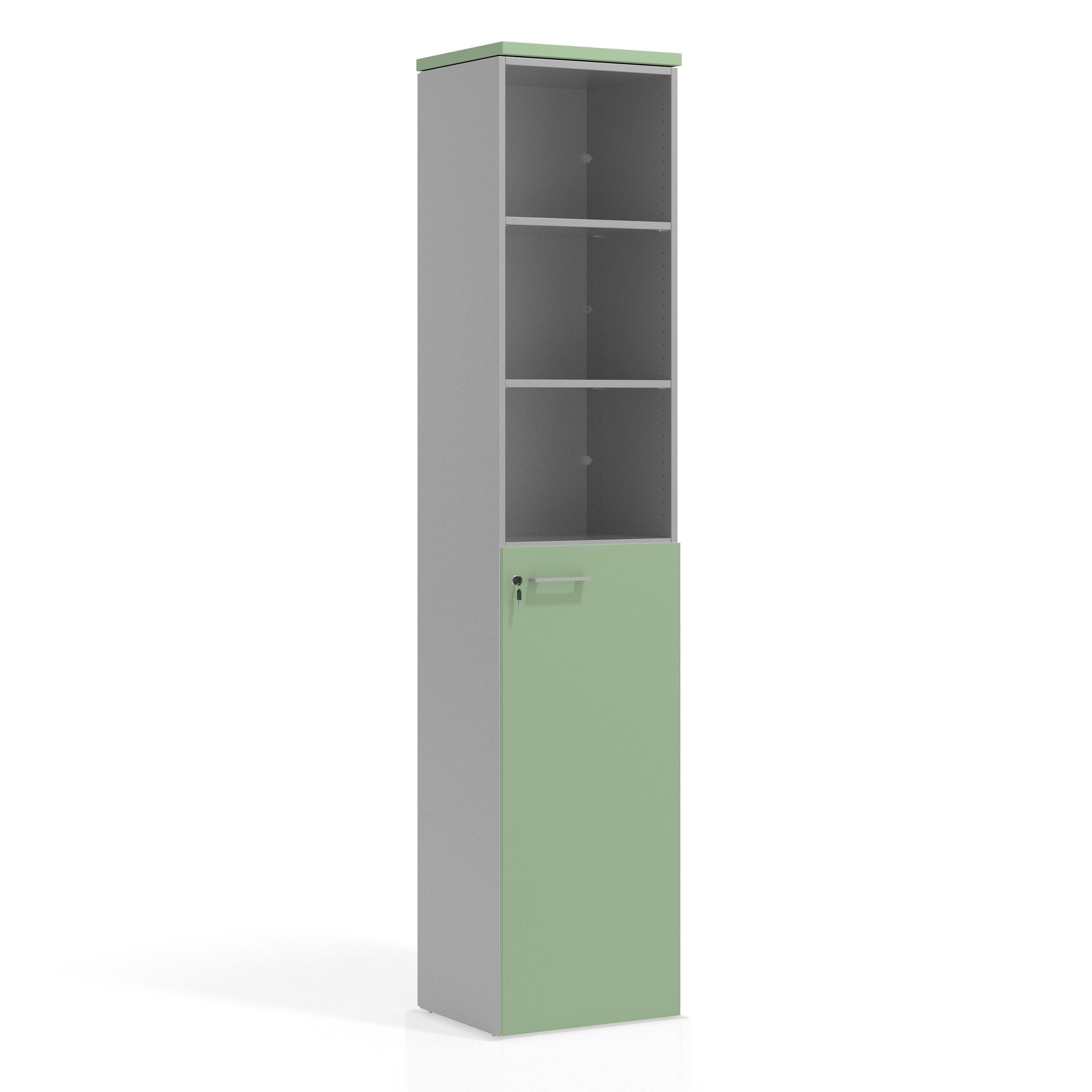 armario de oficina verde talco colors puerta 3 alturas puerta 3h 1