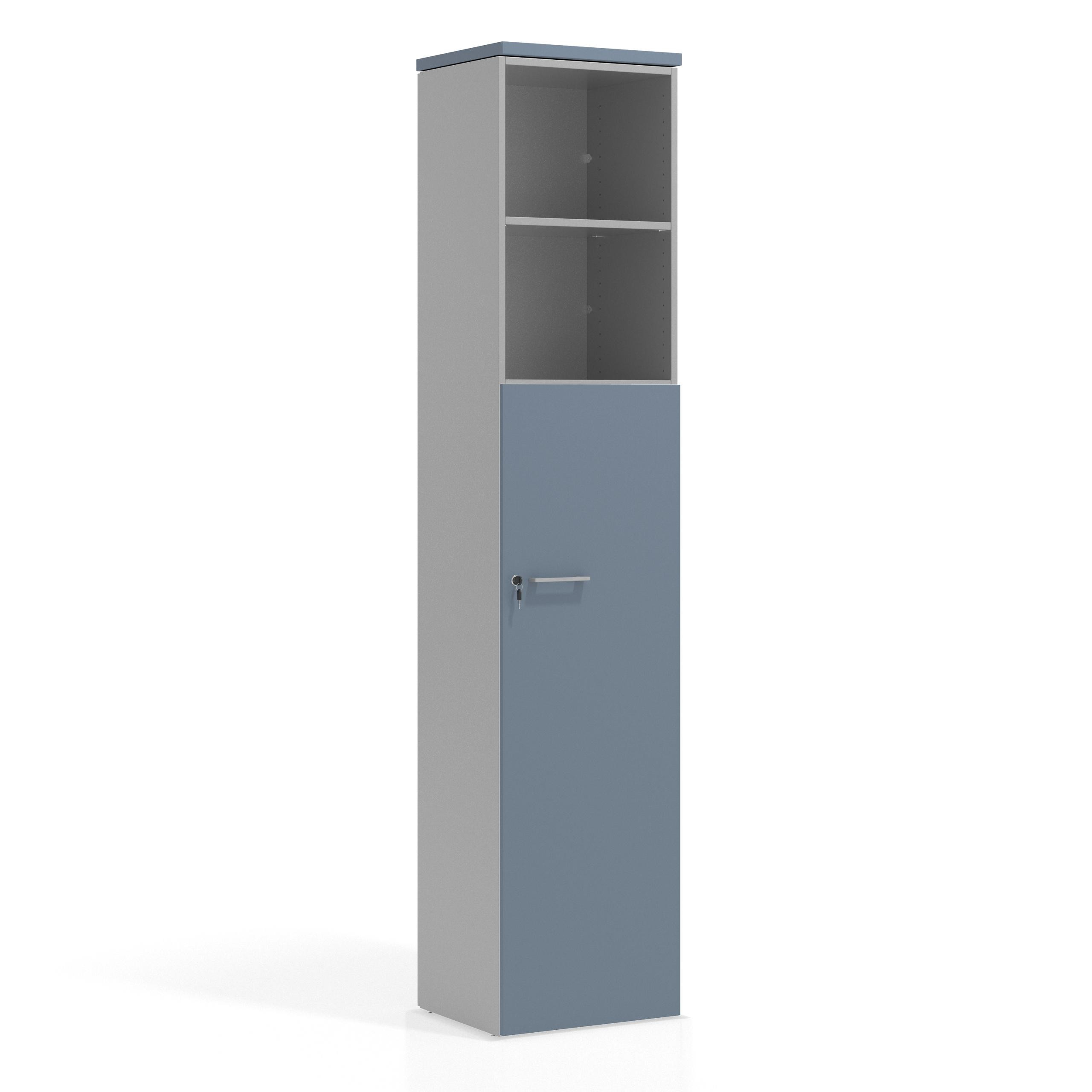 armario de oficina azul talco colors puerta 4 alturas puerta 4h 1