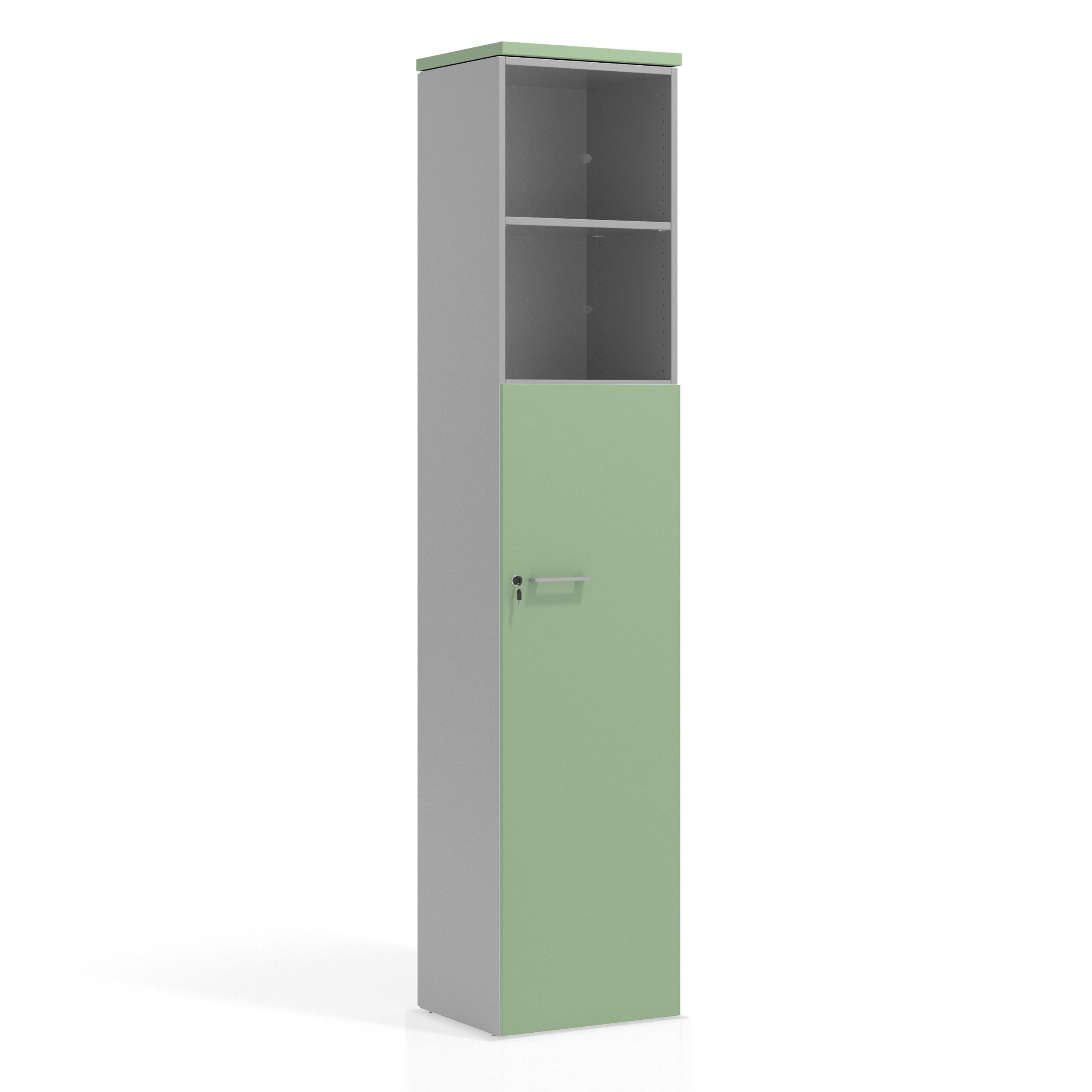 armario de oficina verde talco colors puerta 4 alturas puerta 4h 1