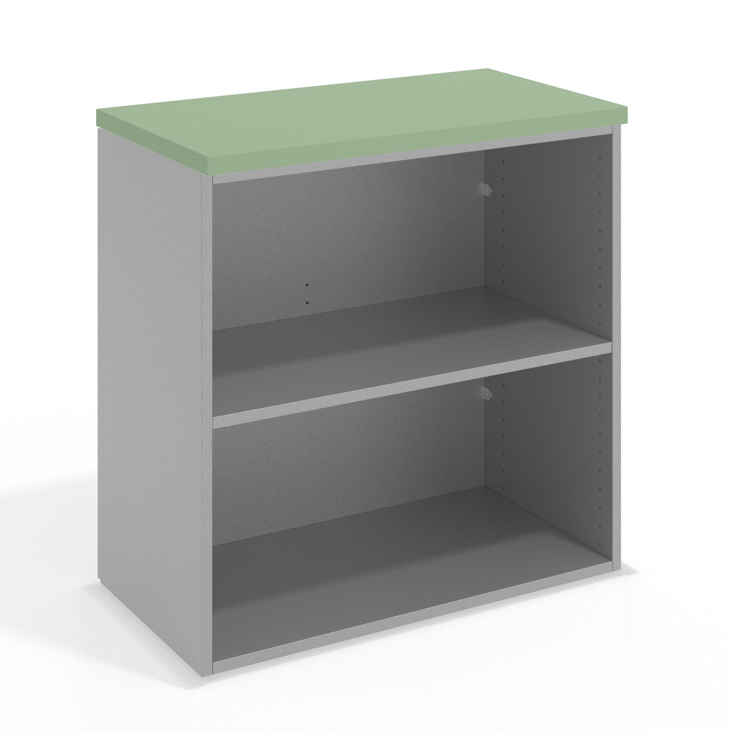 estanteria y libreria de oficina verde talco colors estanteria armario 2h 80 sin puertas 1