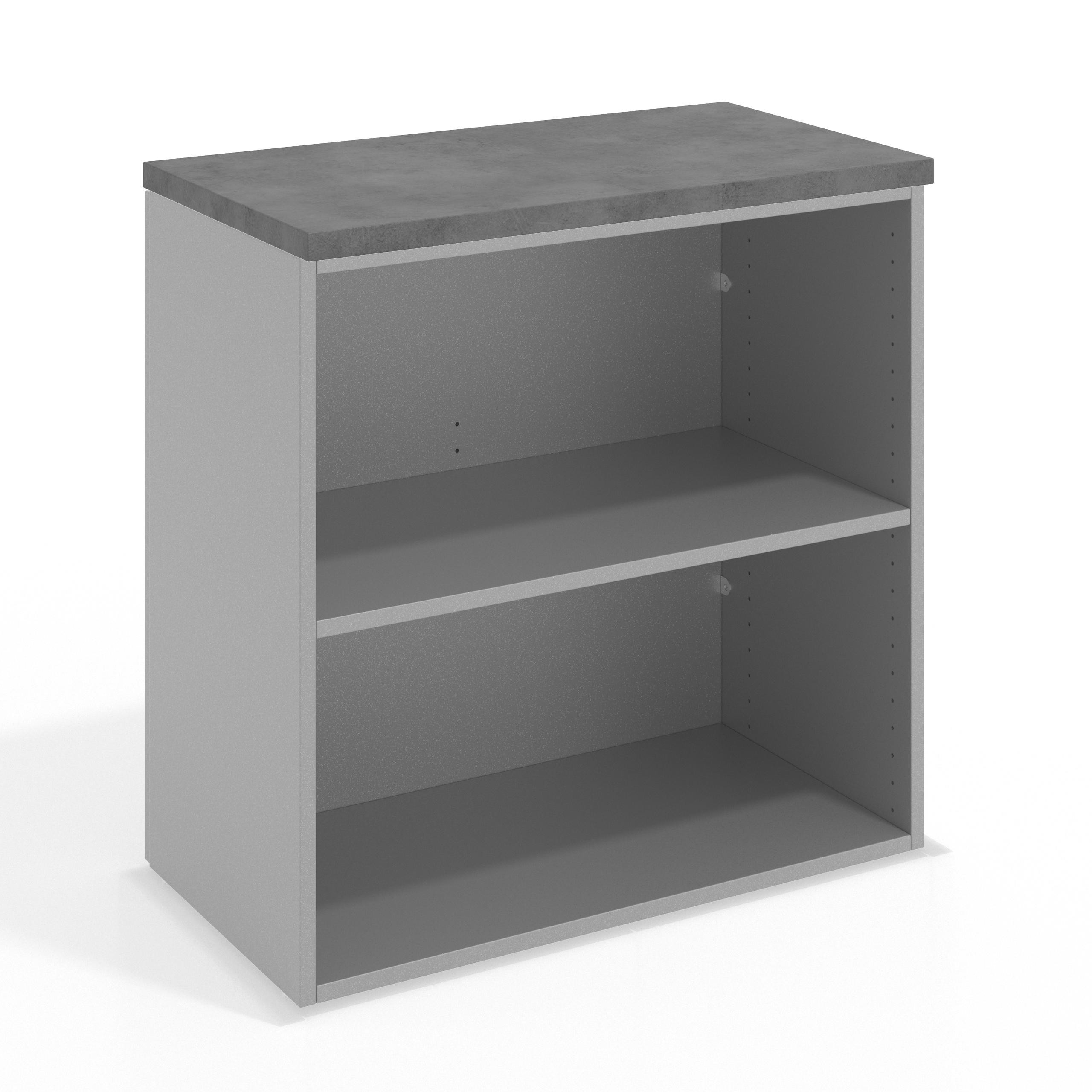 estanteria y libreria de oficina cemento colors estanteria armario 2h 80 sin puertas 1
