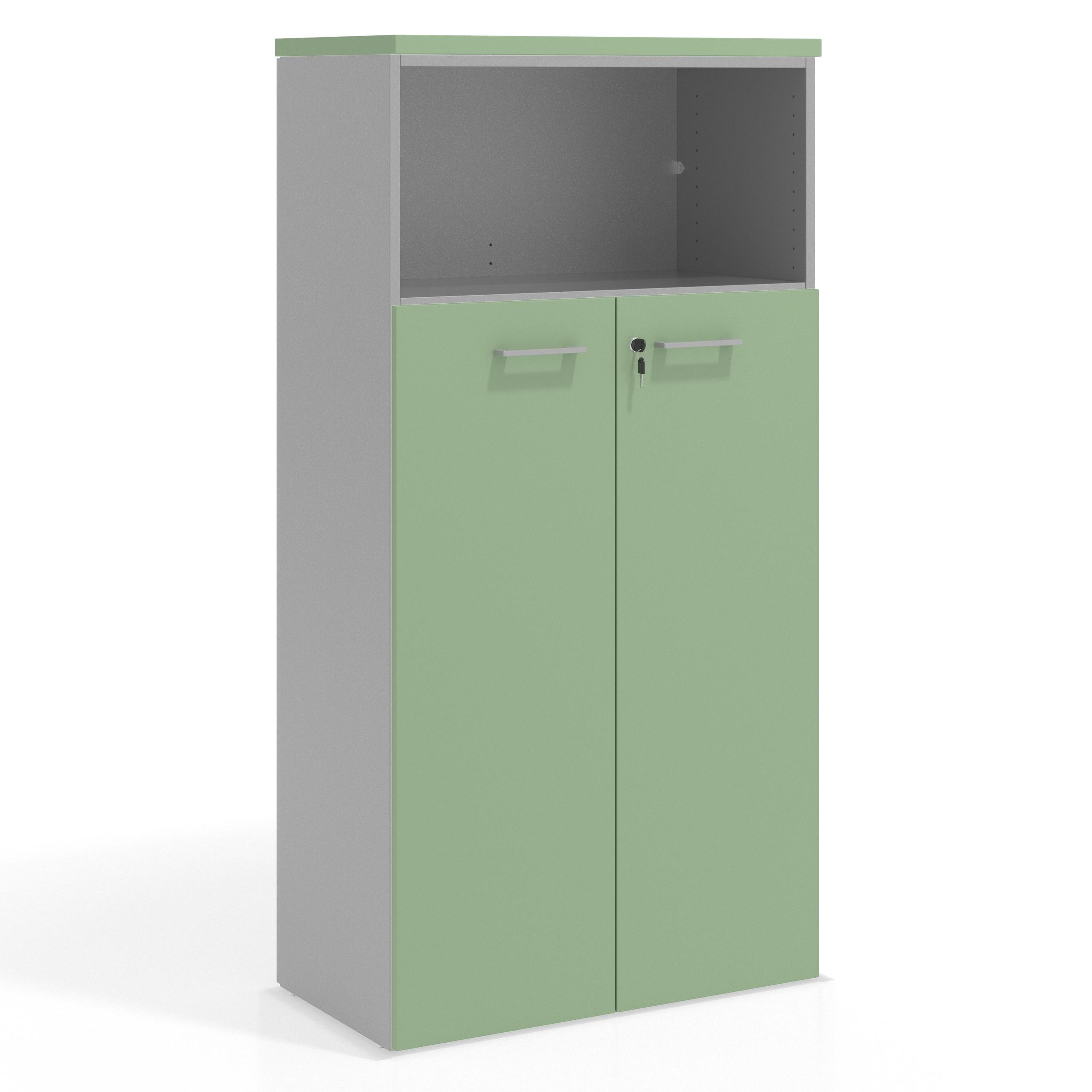 armario de oficina verde talco colors puerta mediana puertas 3h 1