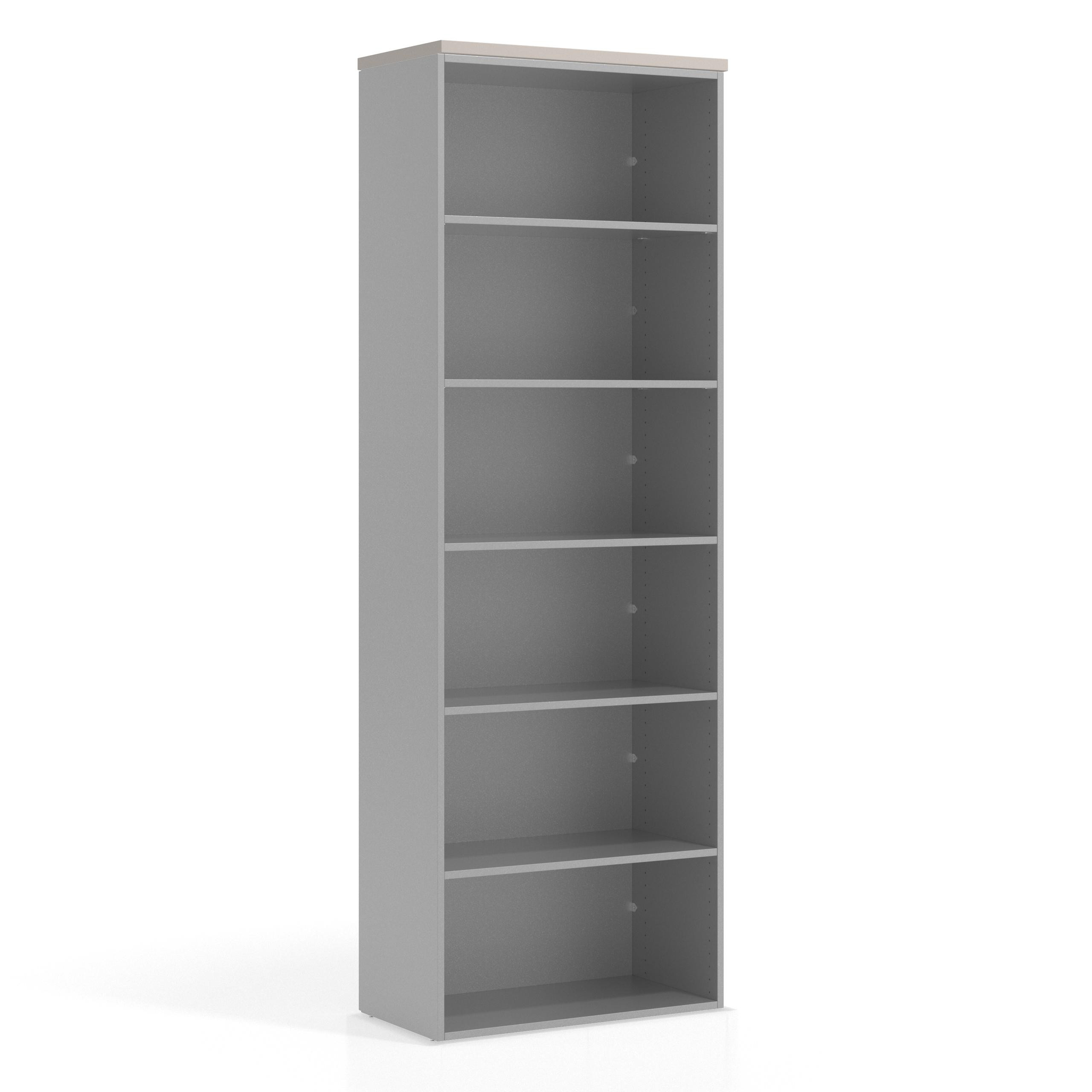 armario de oficina gris coco colors estanteria sin puertas 1