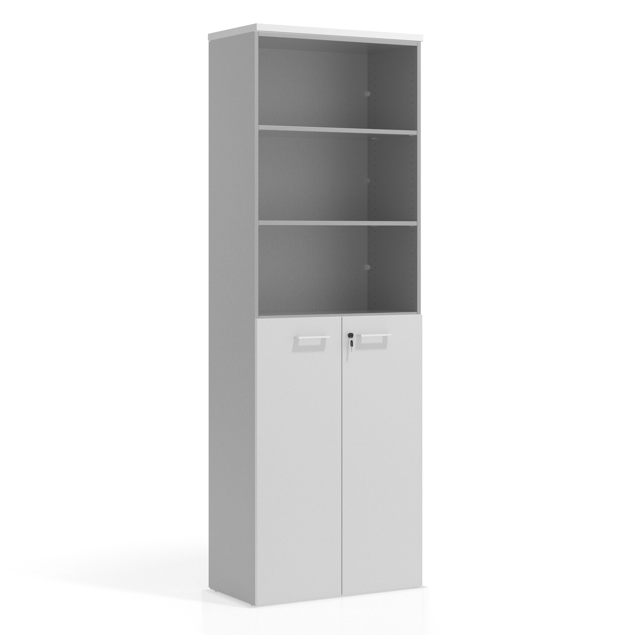 armario de oficina blanco mate colors puerta 3 alturas puertas 3h 1