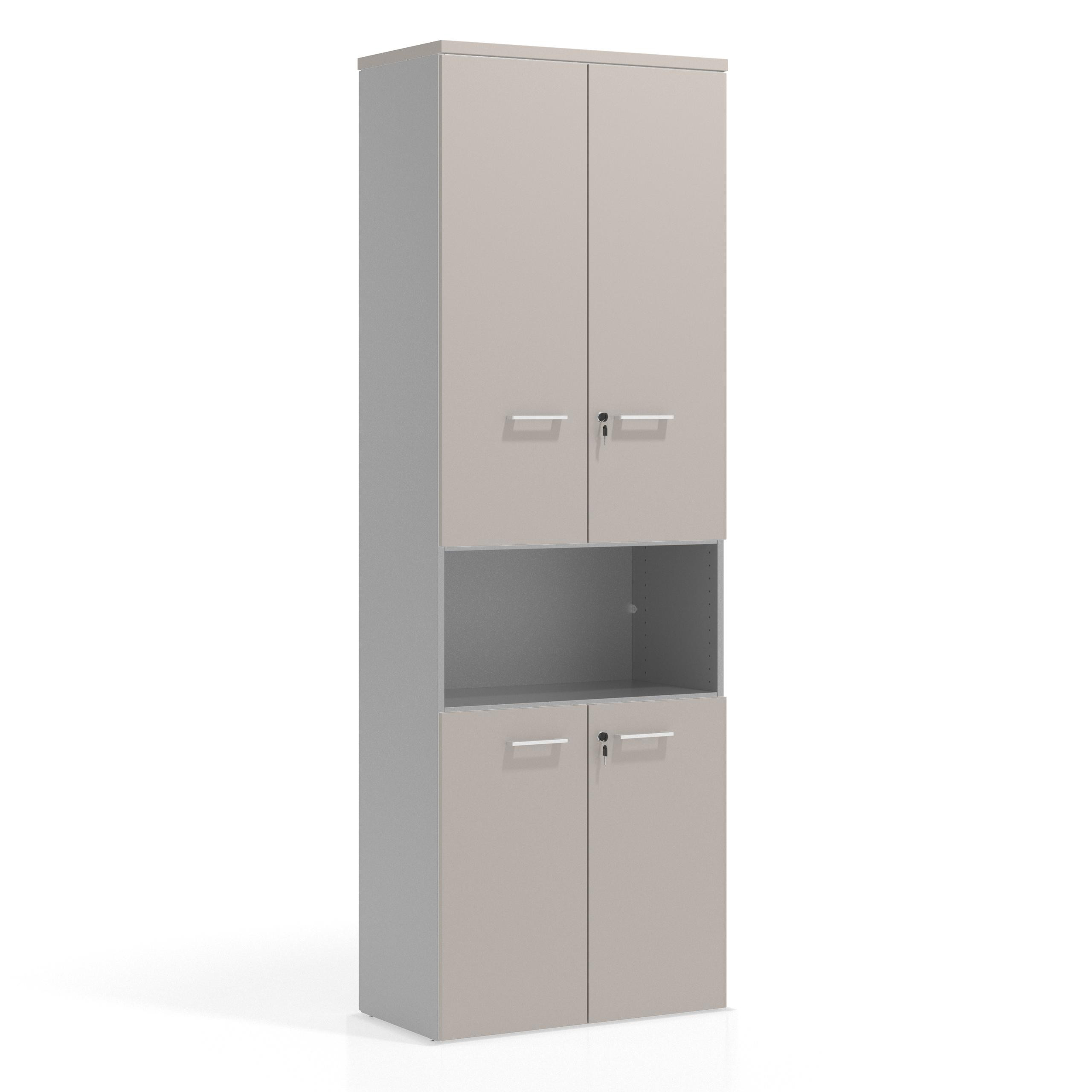 armario de oficina gris coco colors puerta baja puerta mediana puertas 2h 3h 1