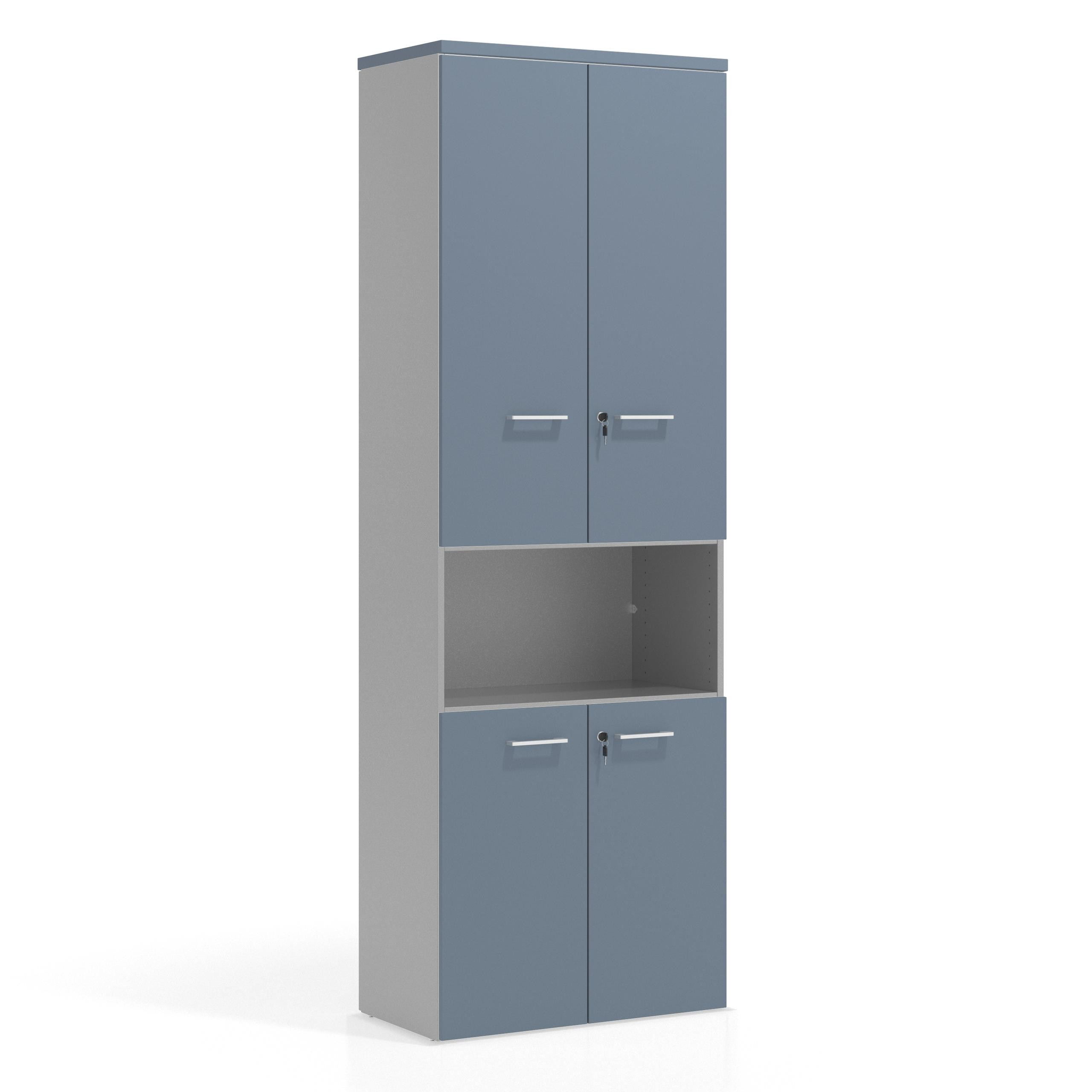 armario de oficina azul talco colors puerta baja puerta mediana puertas 2h 3h 1