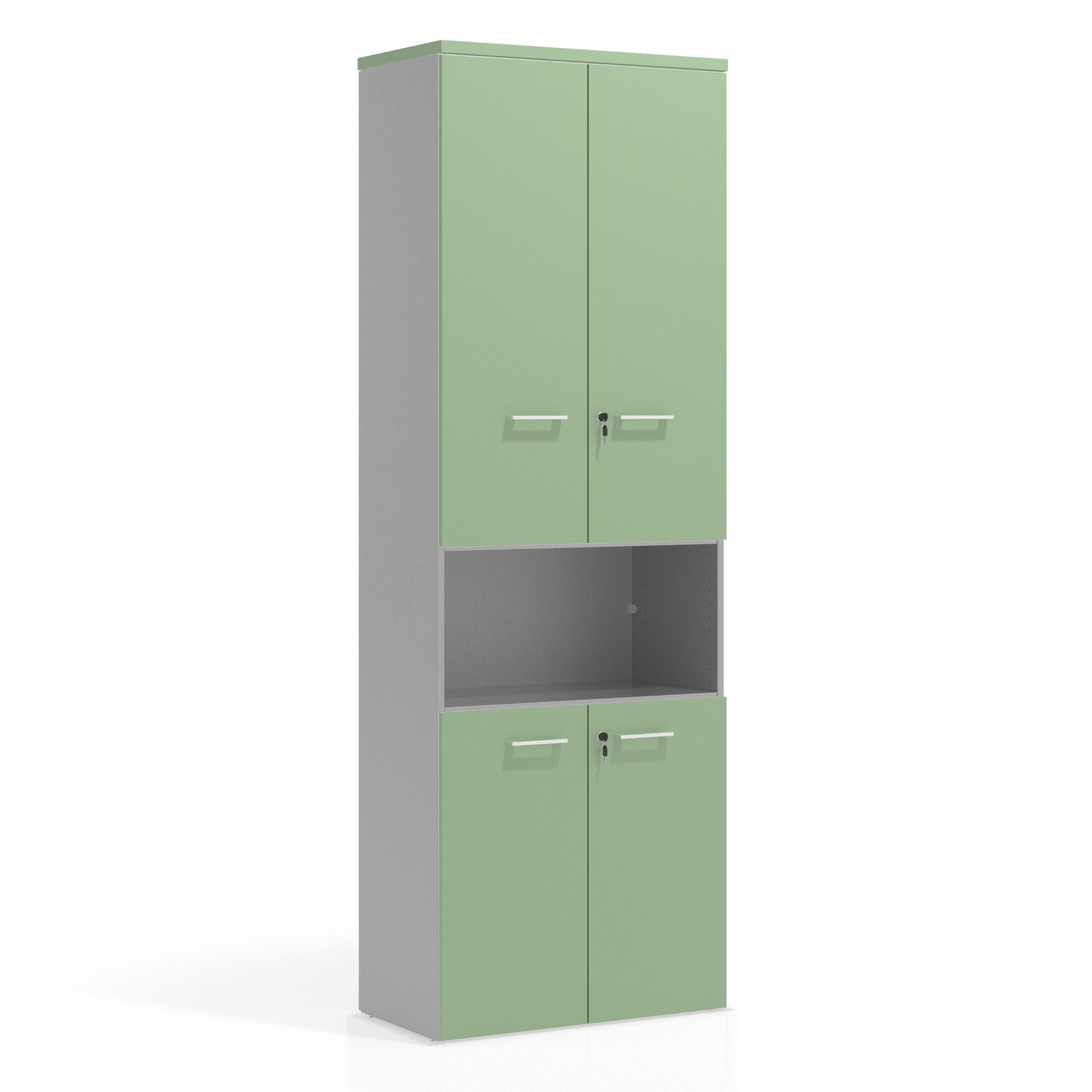 armario de oficina verde talco colors puerta baja puerta mediana puertas 2h 3h 1