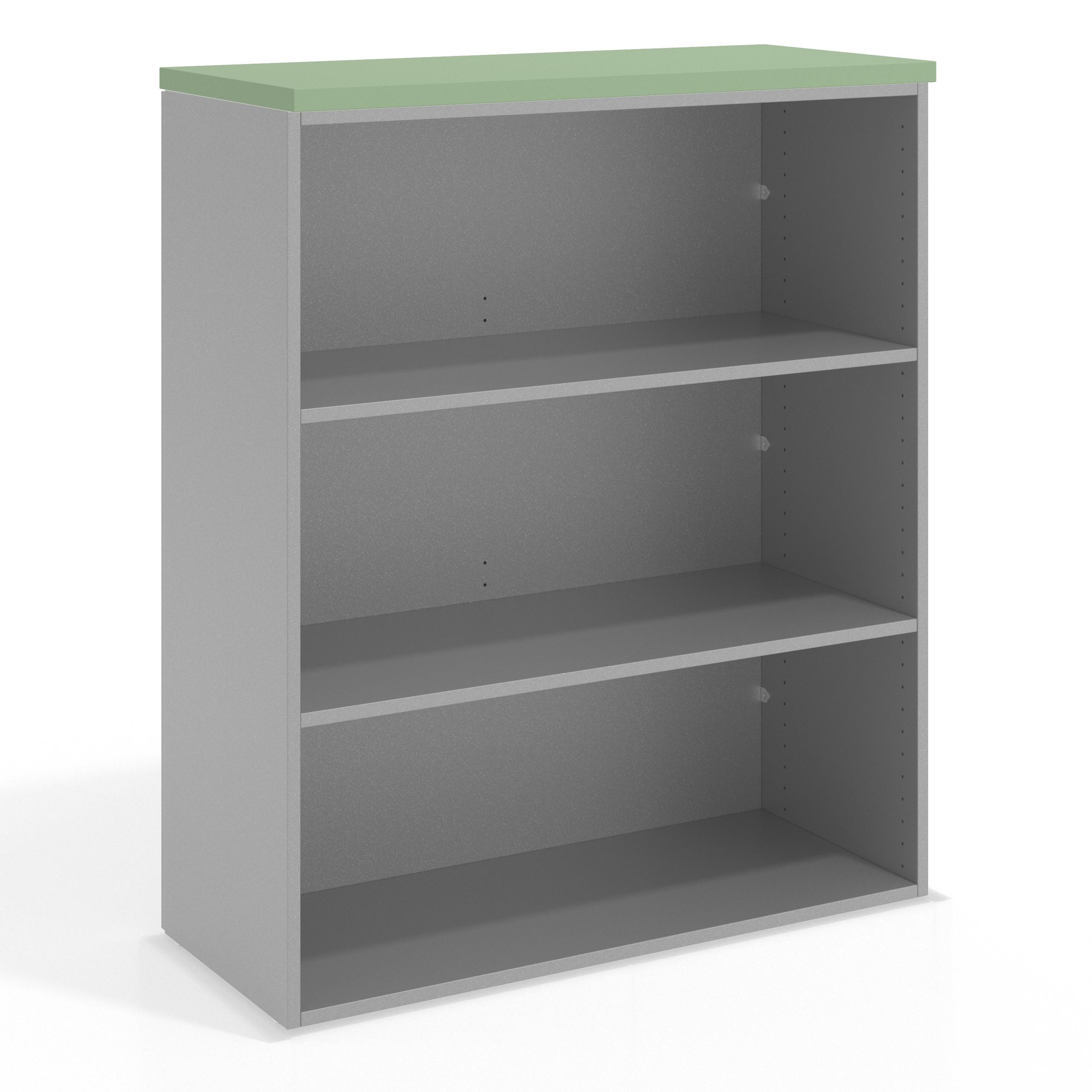 estanteria y libreria de oficina verde talco colors estanteria sin puertas 1