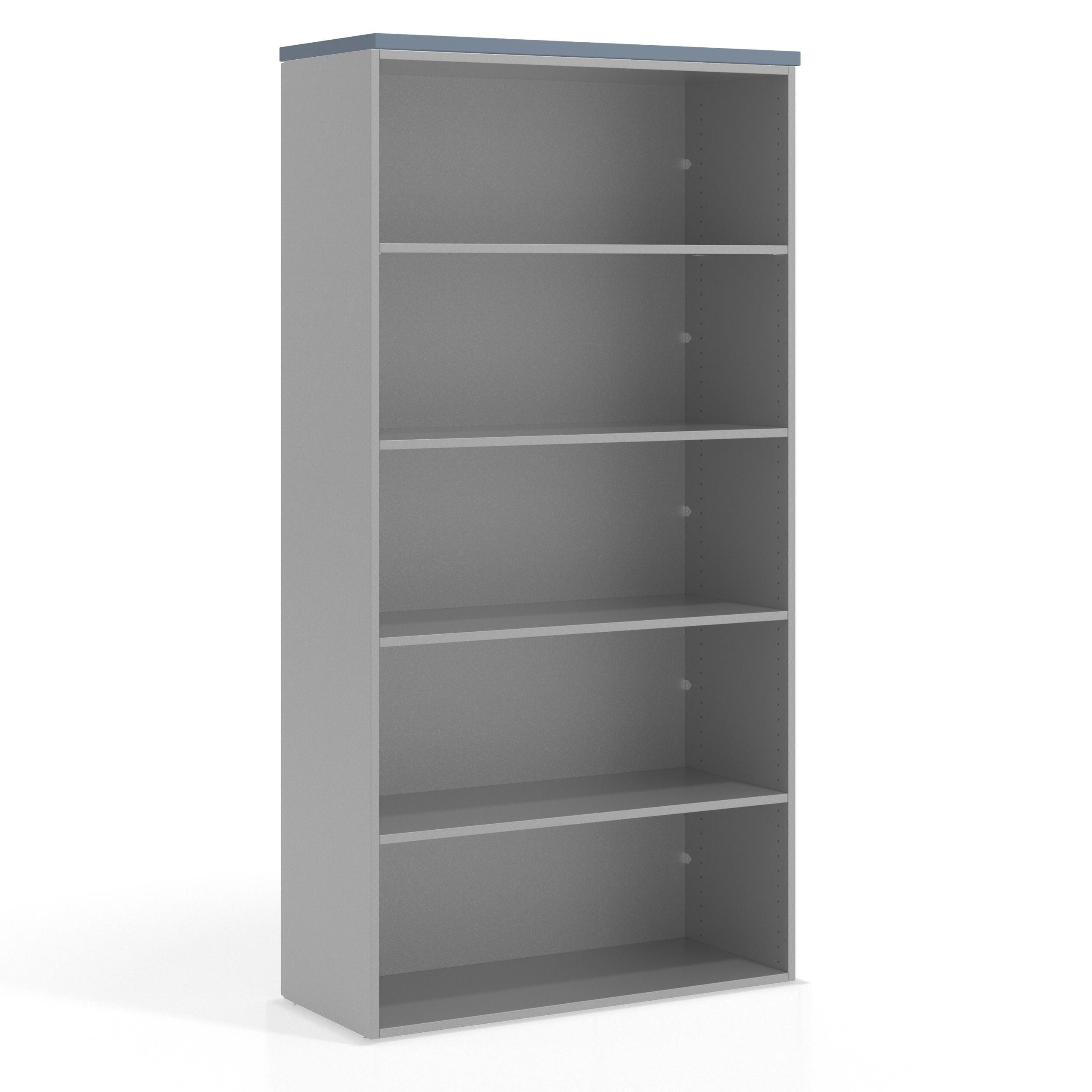 estanteria y libreria de oficina azul talco colors estanteria sin puertas 1