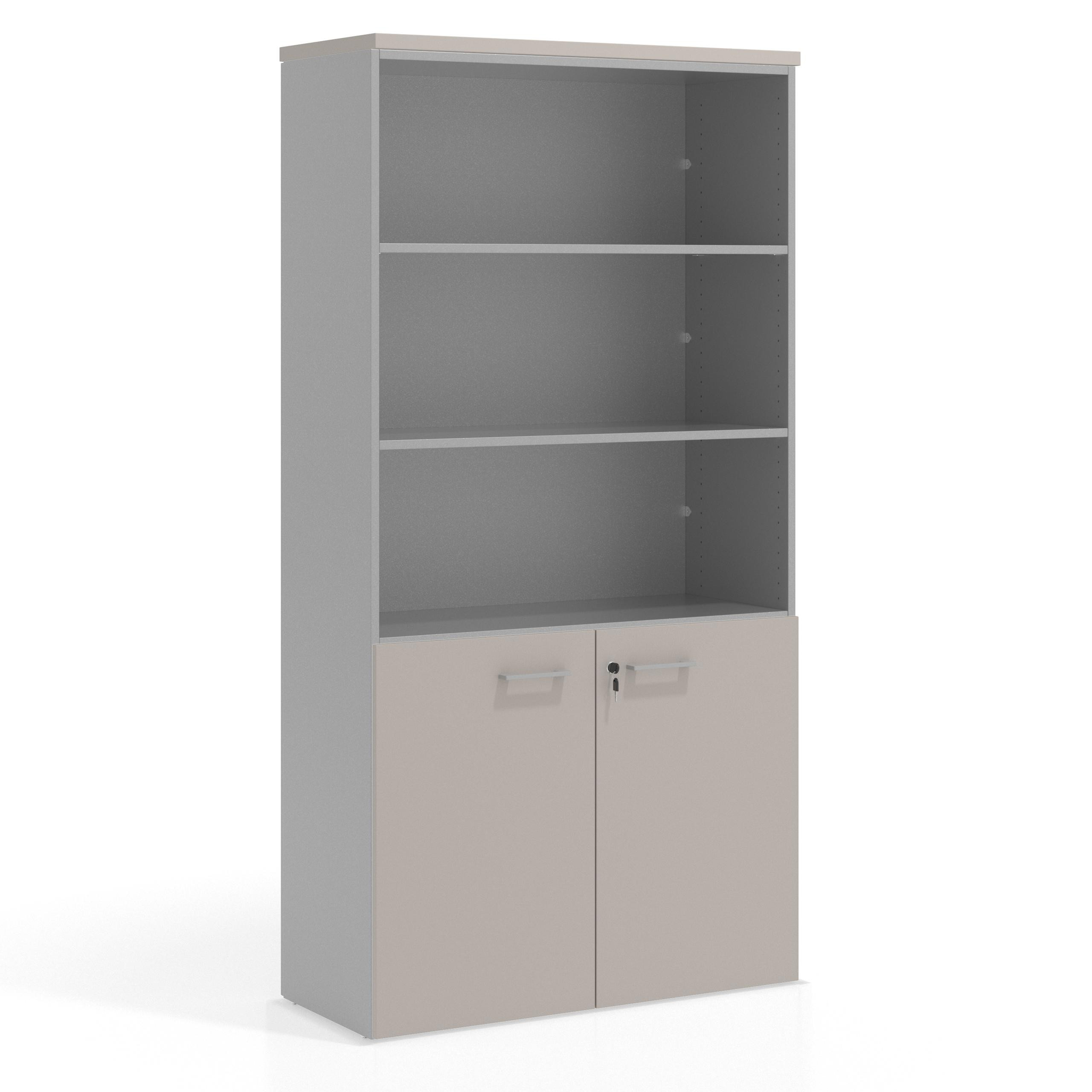 armario de oficina gris coco colors puerta baja puertas 2h 1
