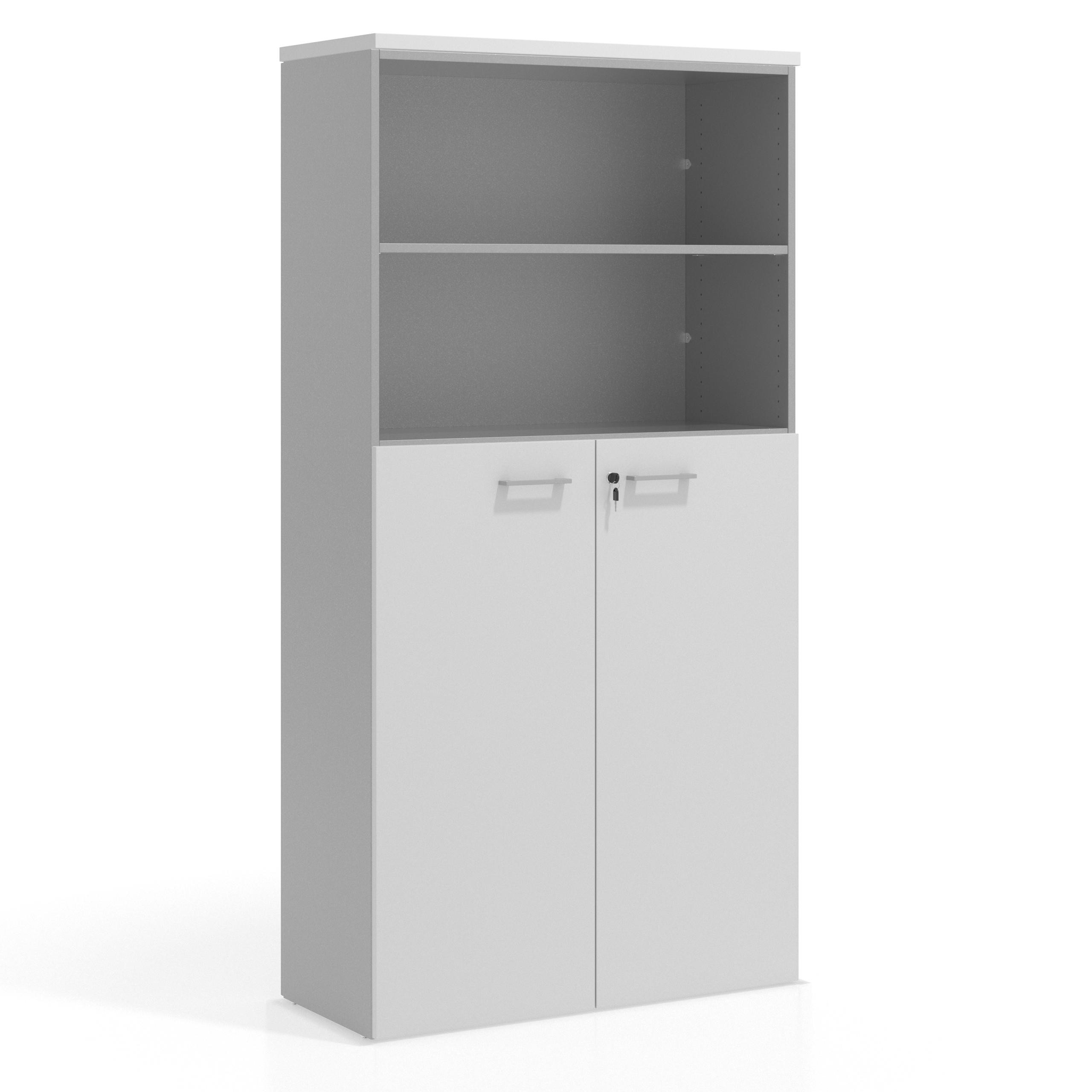 armario de oficina blanco mate colors puerta 3 alturas puertas 3h 1