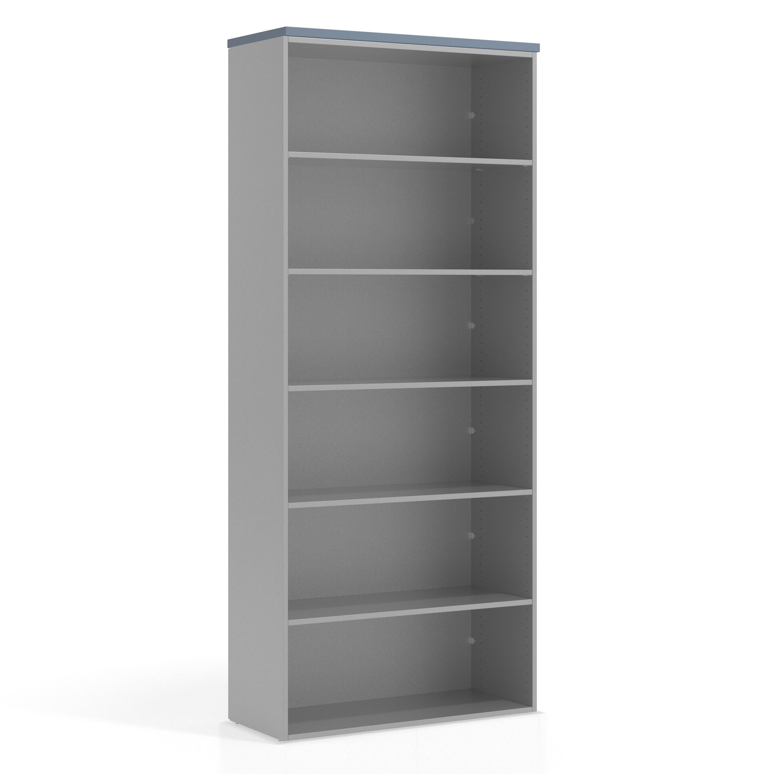 estanteria y libreria de oficina azul talco colors estanteria sin puertas 1
