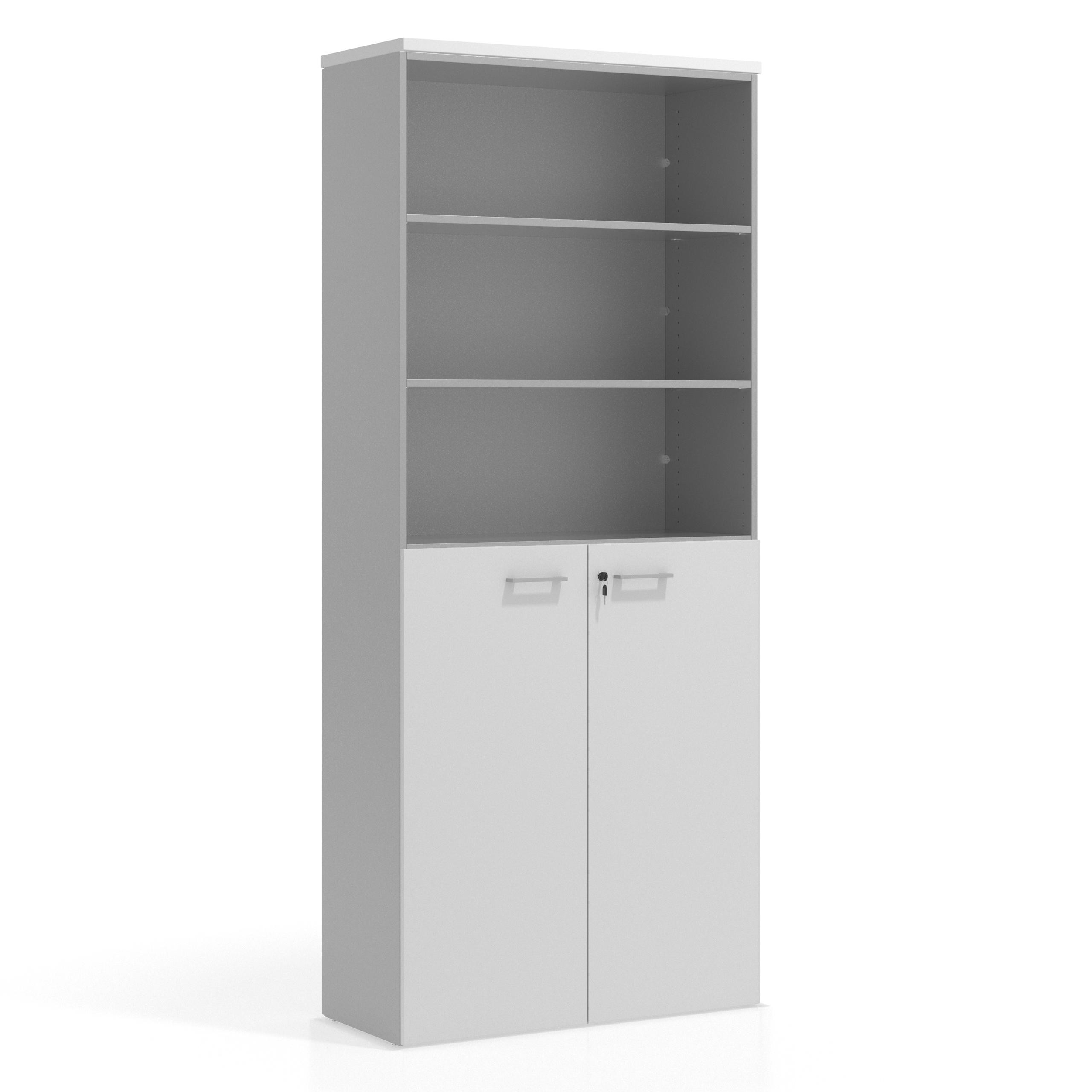armario de oficina blanco mate colors puerta 3 alturas puertas 3h 1