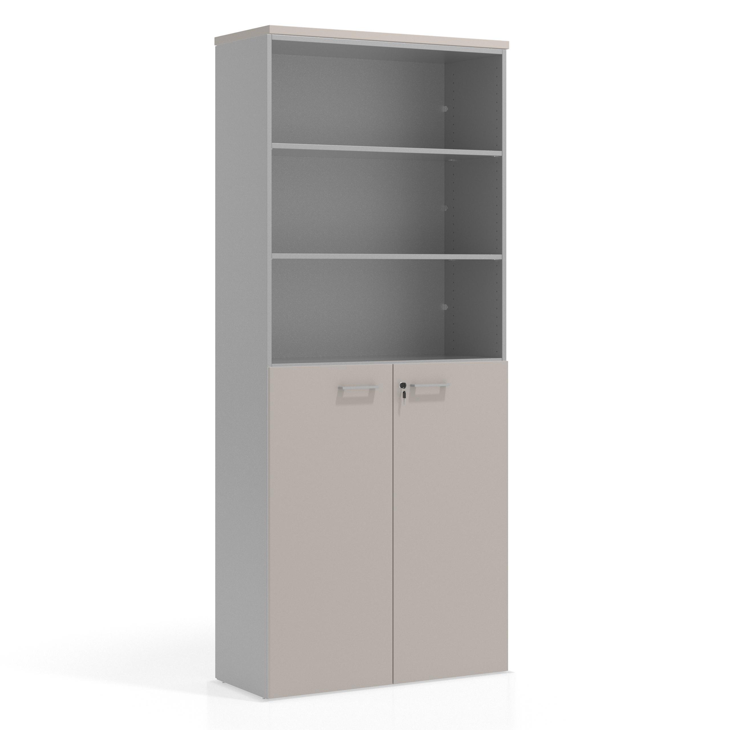 armario de oficina gris coco colors puerta 3 alturas puertas 3h 1