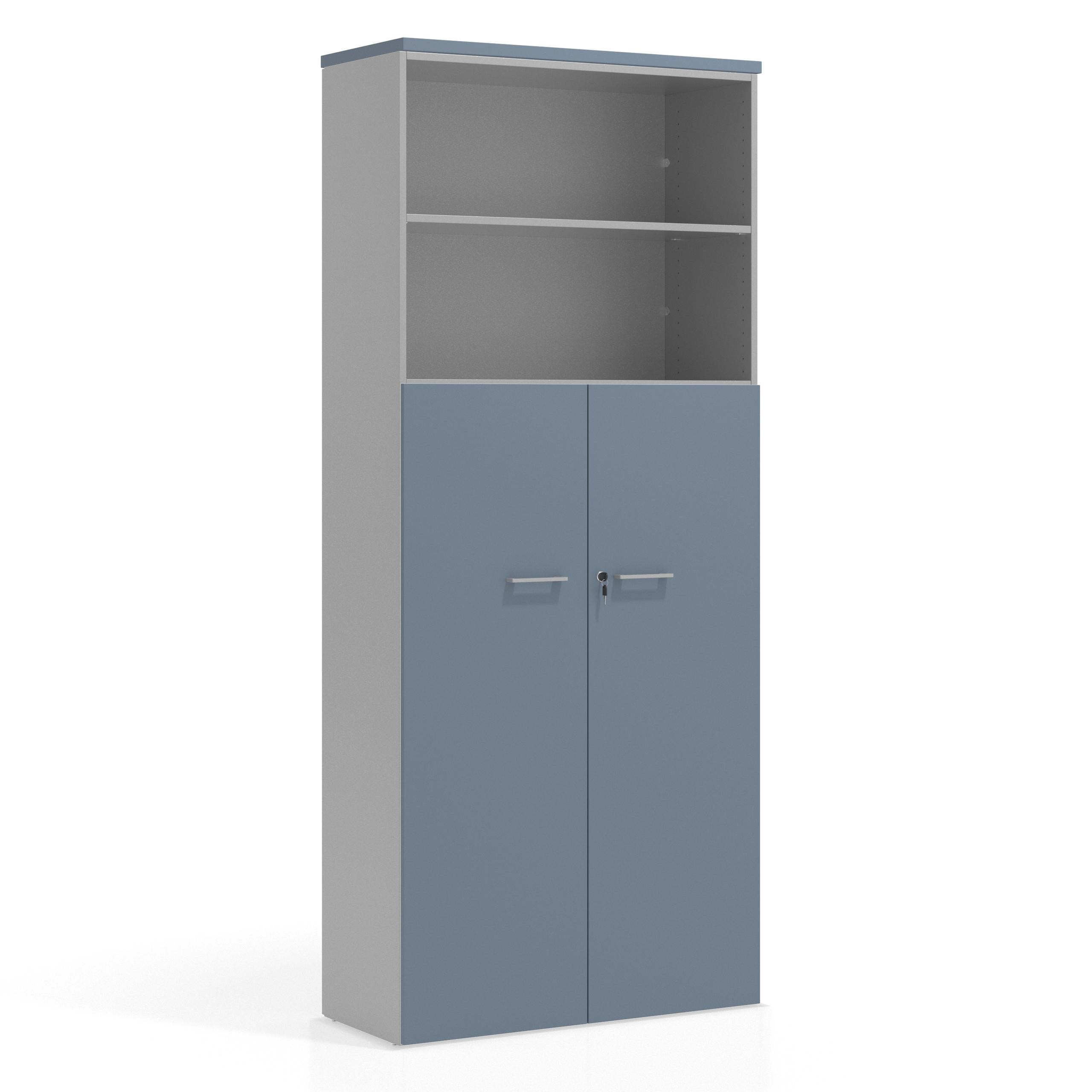 armario de oficina azul talco colors puerta 4 alturas puertas 4h 1